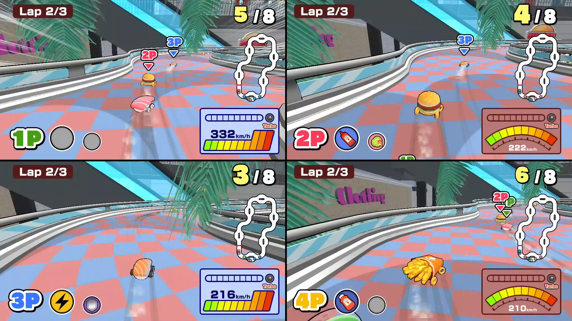 Sushi vs. Burger Race