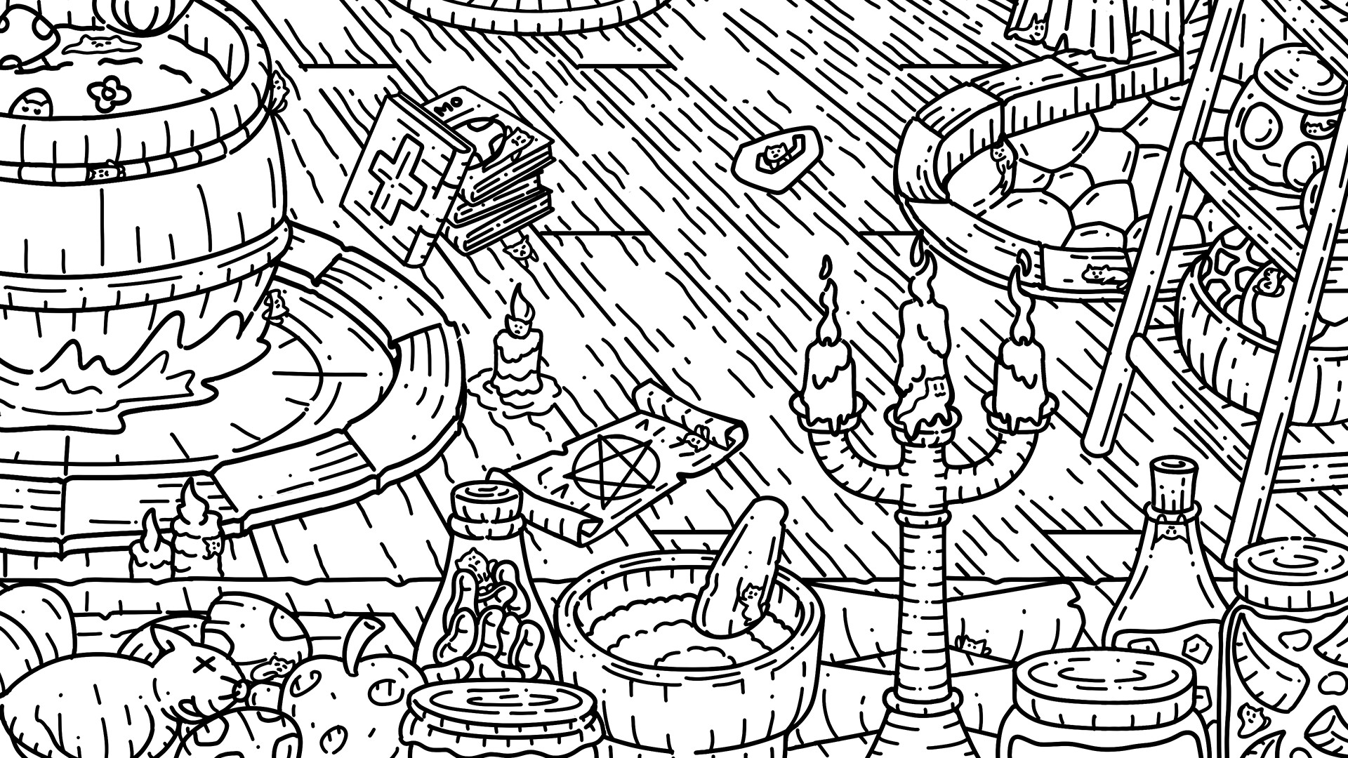 100 Witch Cats