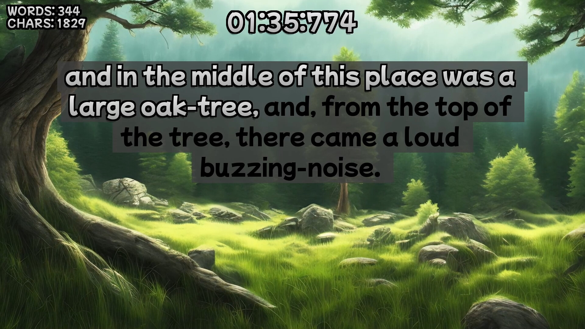 Winnie the Pooh’s Book Writing Speedrunner