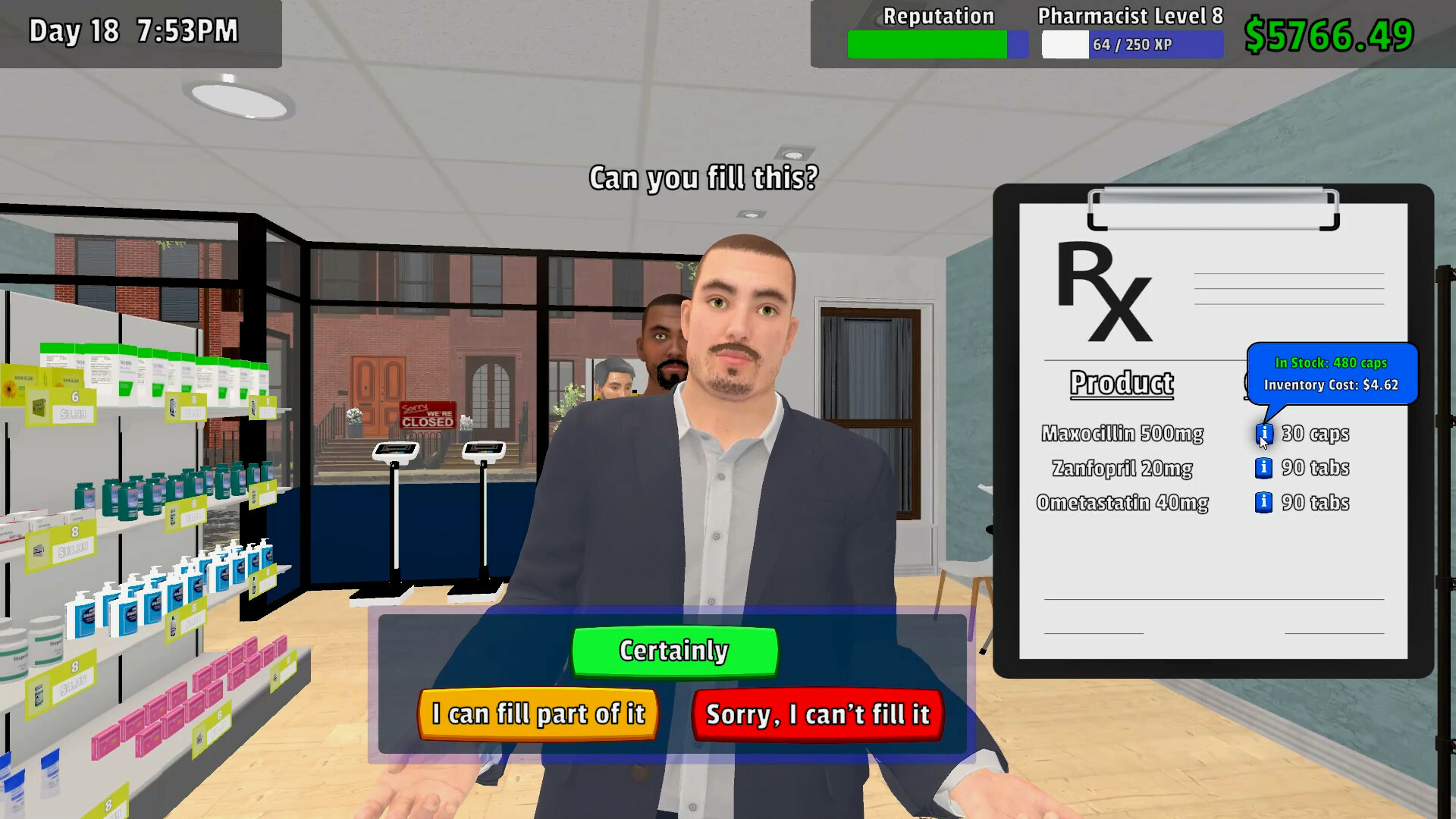 Pharmacy Management Simulator