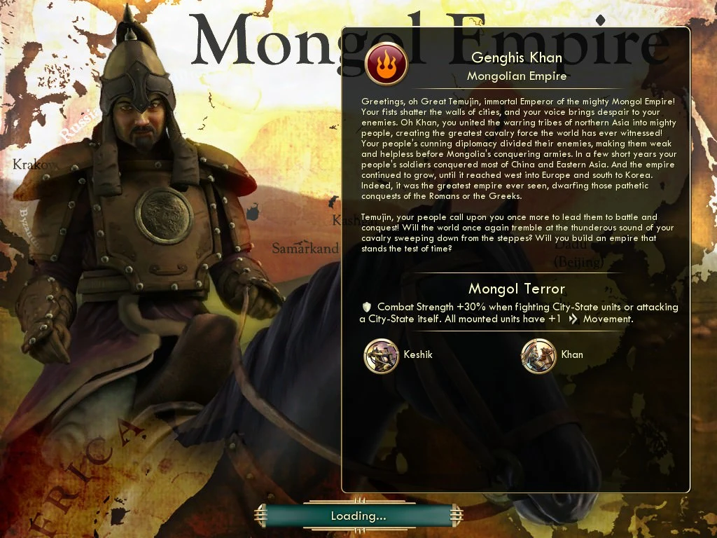 Sid Meier’s Civilization V: Civ and Scenario Pack – Mongols (Genghis Khan)