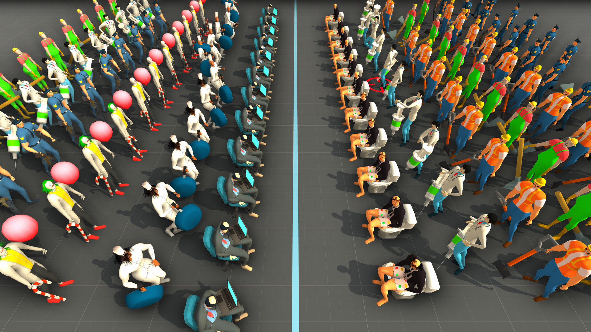 Job Battle Simulator: Accurate Physics Showdown