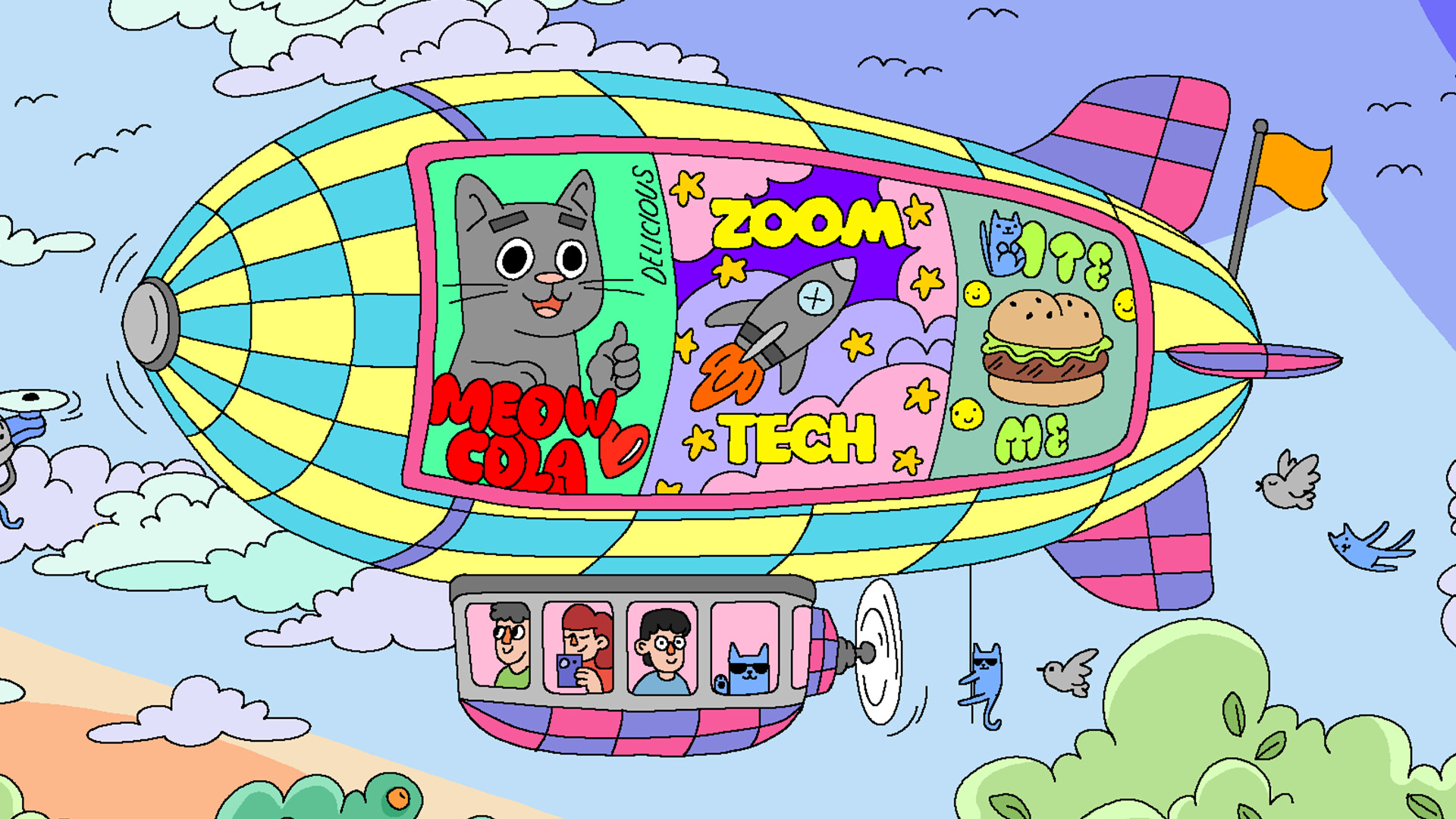 100 Cats Lost in World Find &amp; Color