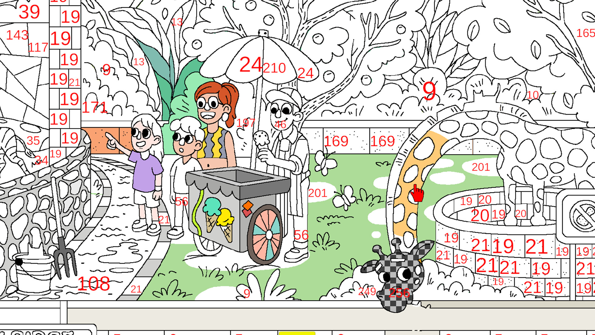 100 Cats Lost in World Find &amp; Color