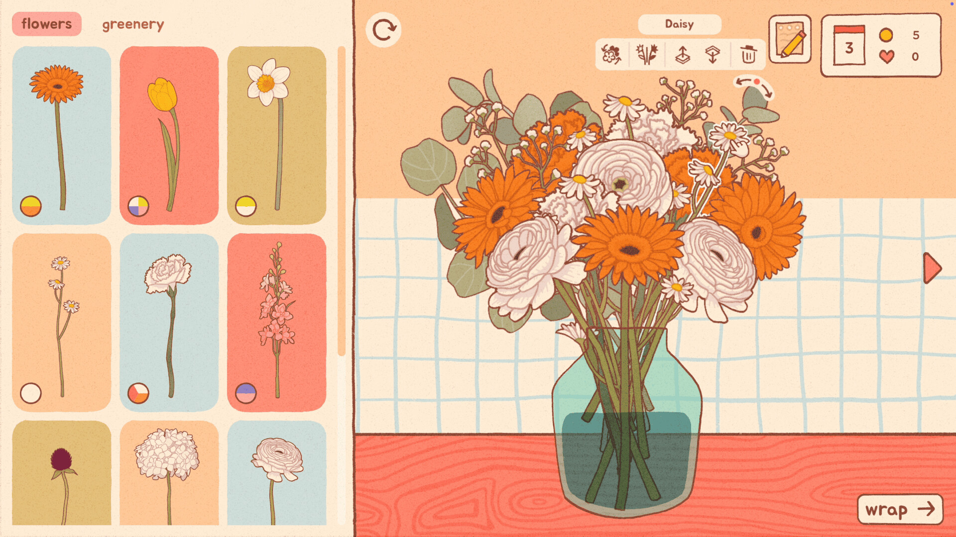 Flowers and Favours: Florist Simulator