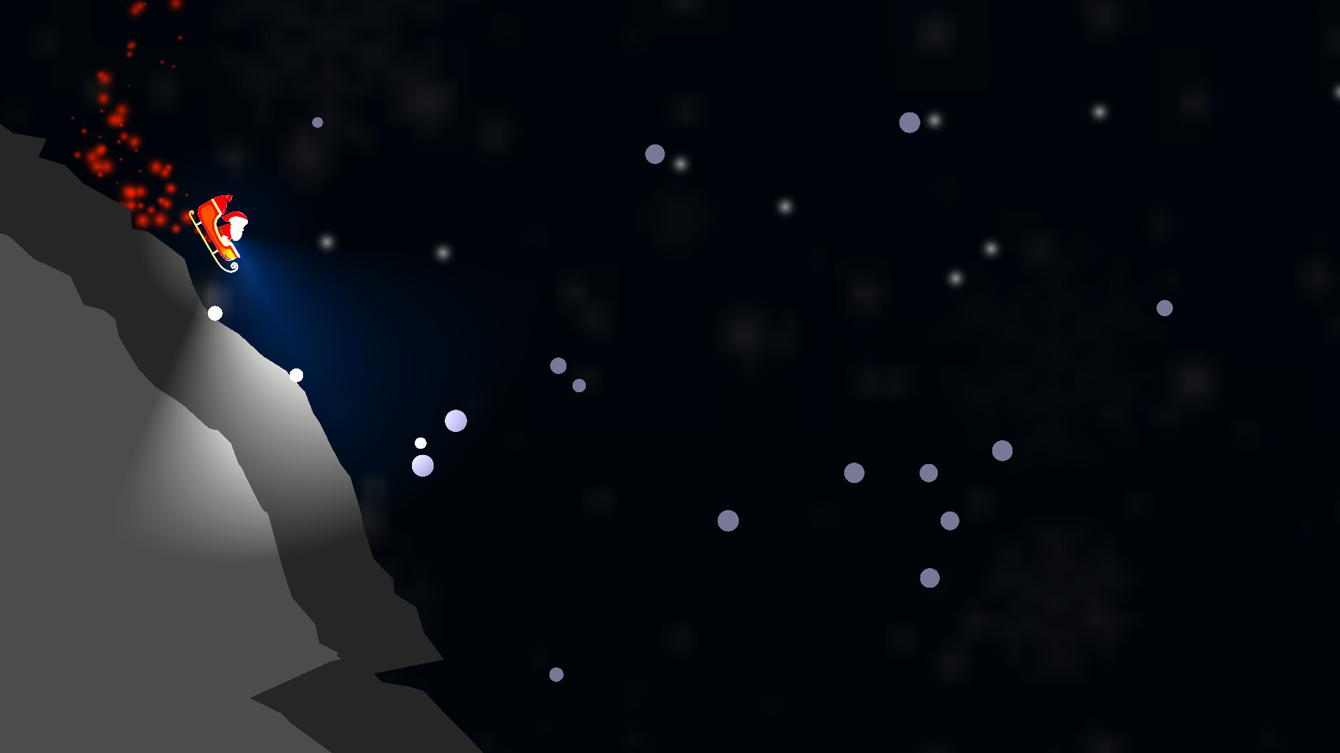 Santa Slides to Town
