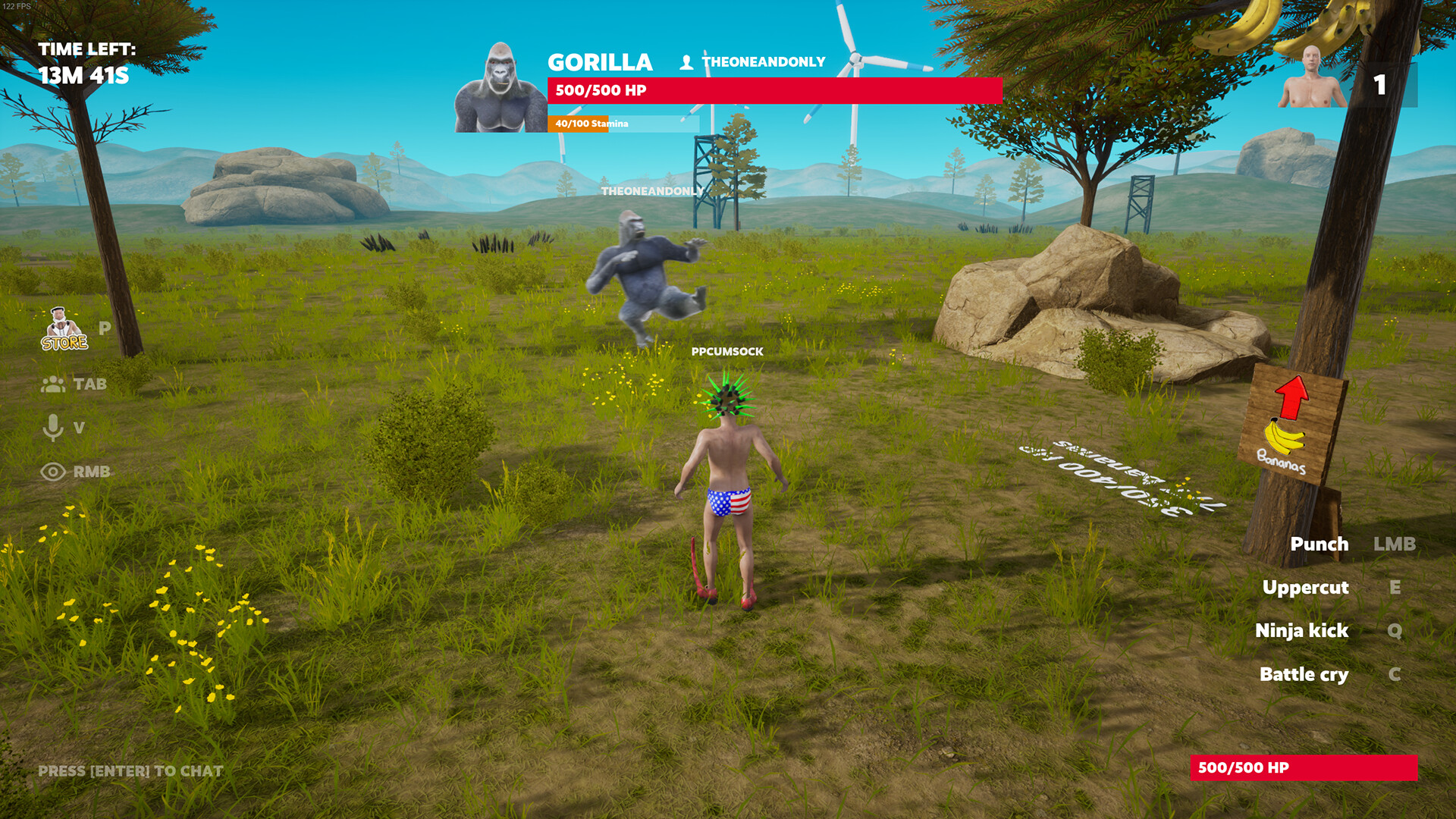 100 Men vs 1 Gorilla