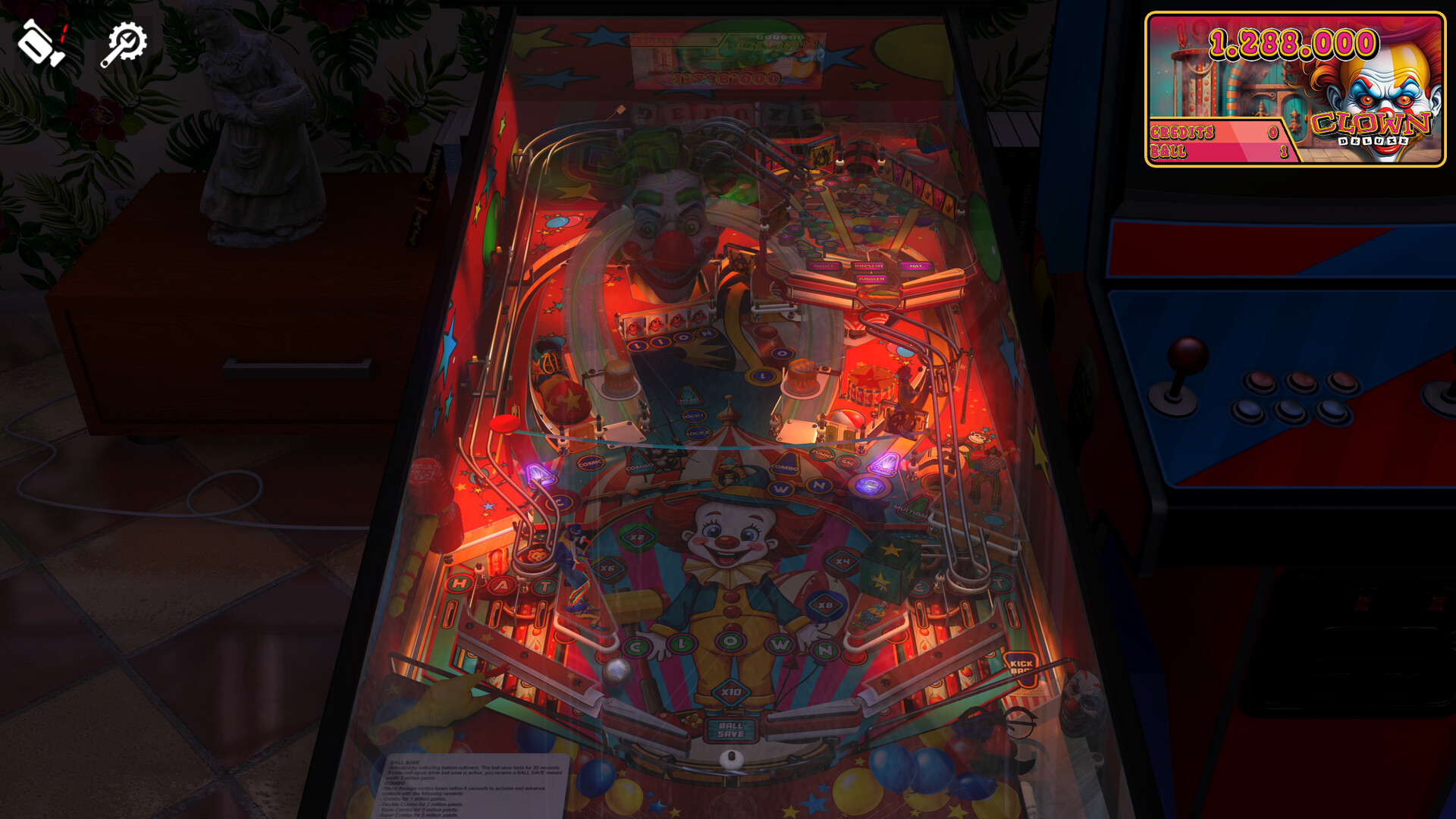 Zaccaria Pinball: Clown Deluxe Pinball Table
