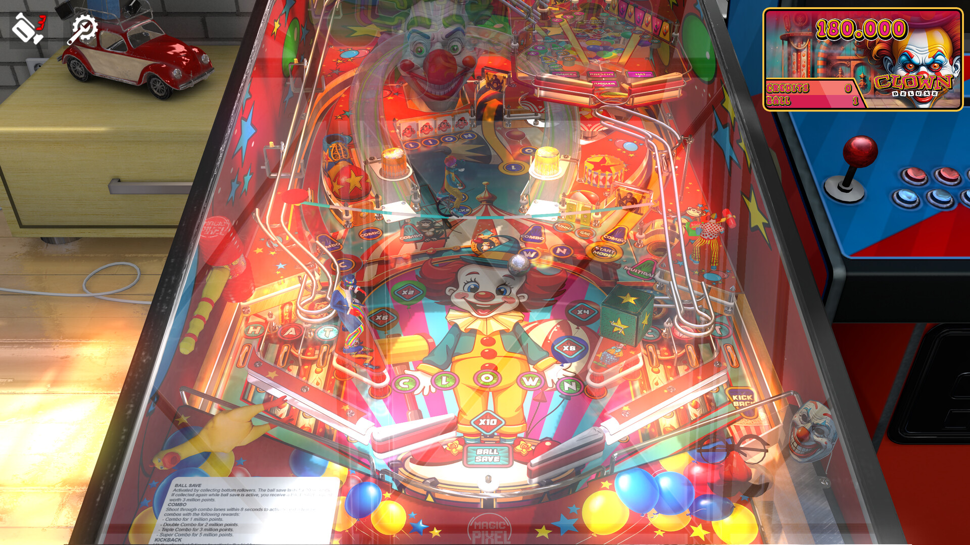 Zaccaria Pinball: Clown Deluxe Pinball Table