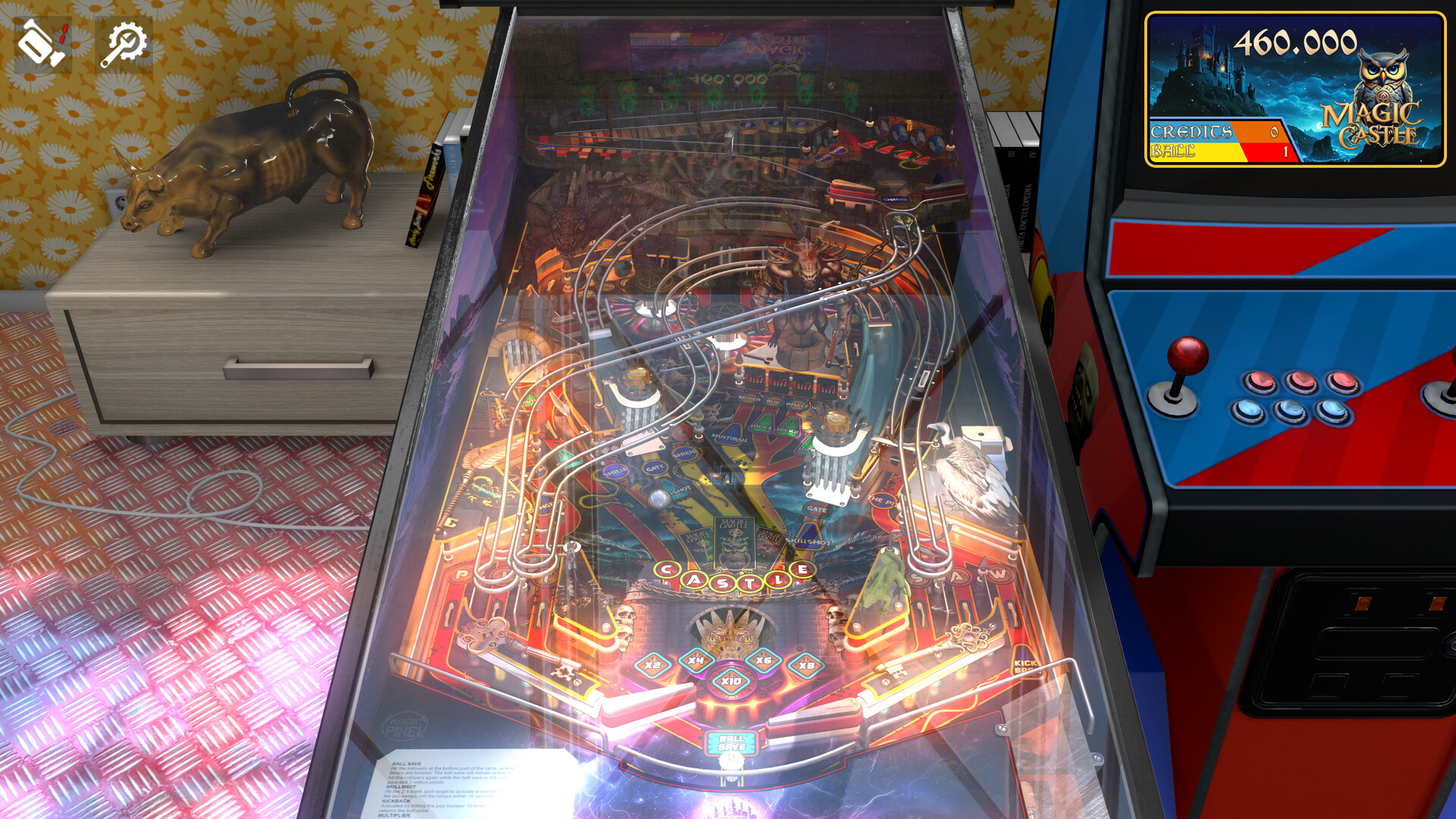 Zaccaria Pinball: Magic Castle Deluxe Pinball Table