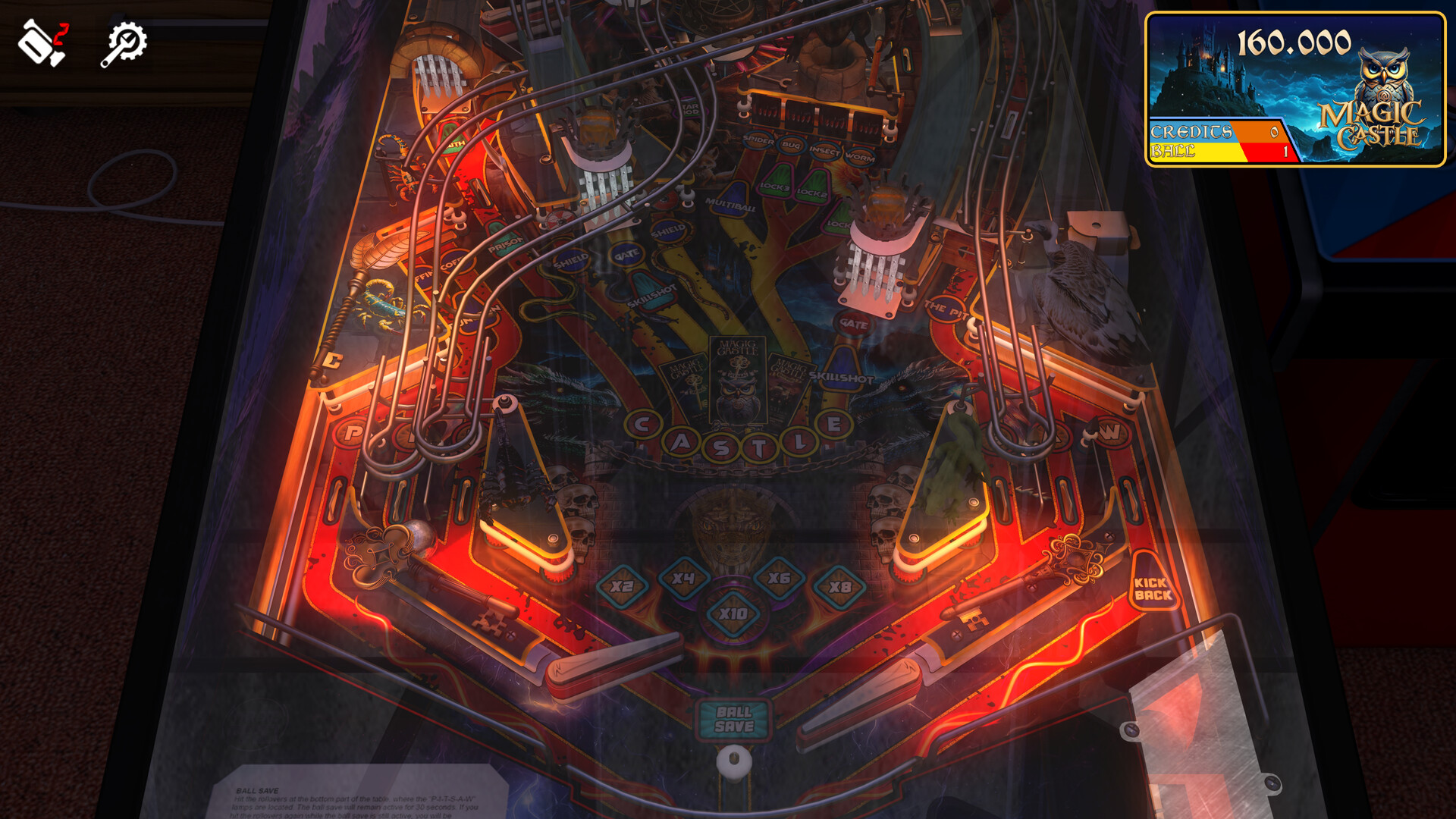 Zaccaria Pinball: Magic Castle Deluxe Pinball Table
