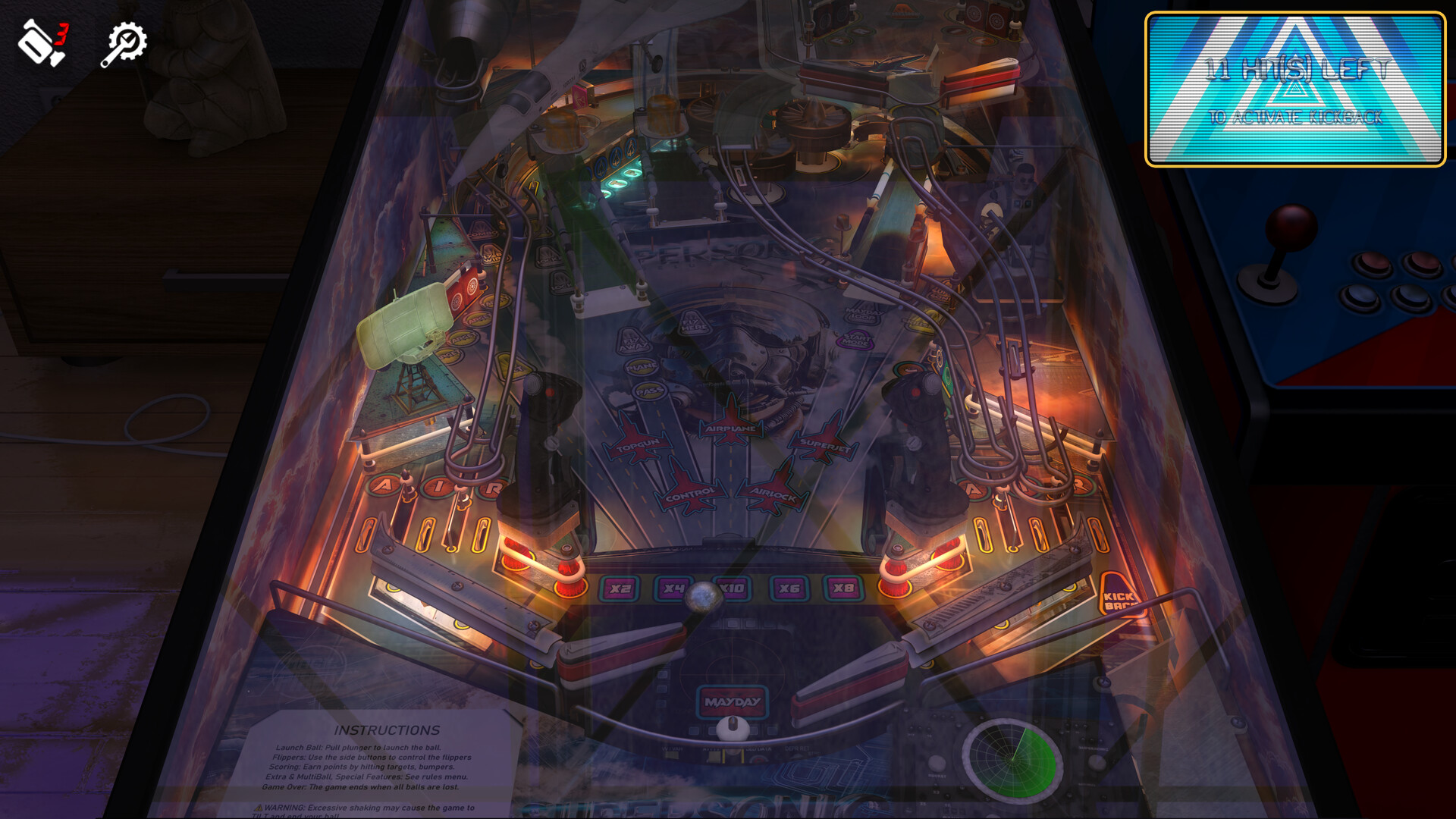 Zaccaria Pinball: Supersonic Deluxe Pinball Table