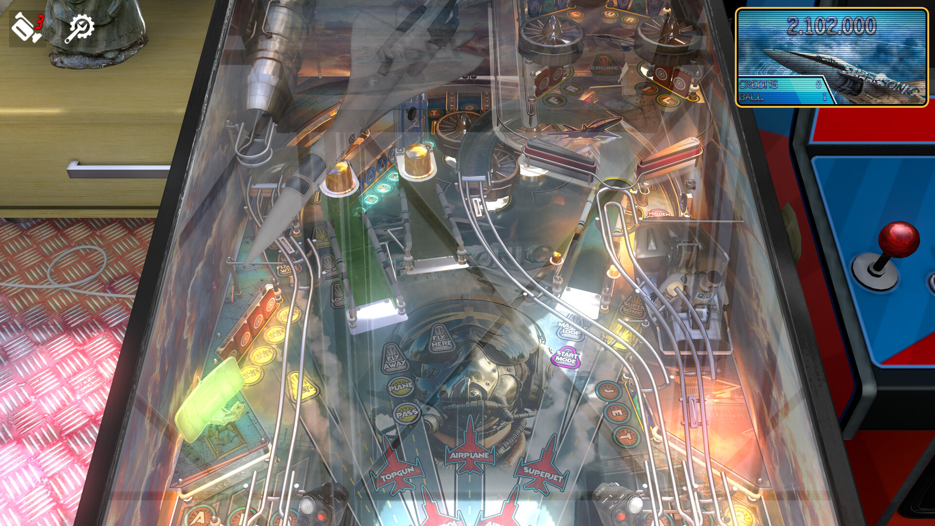 Zaccaria Pinball: Supersonic Deluxe Pinball Table