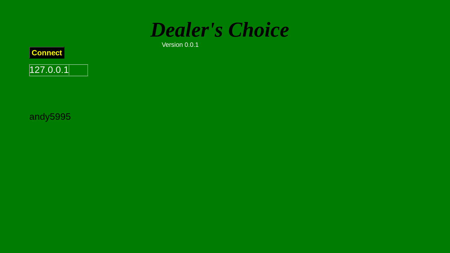 Dealer’s Choice