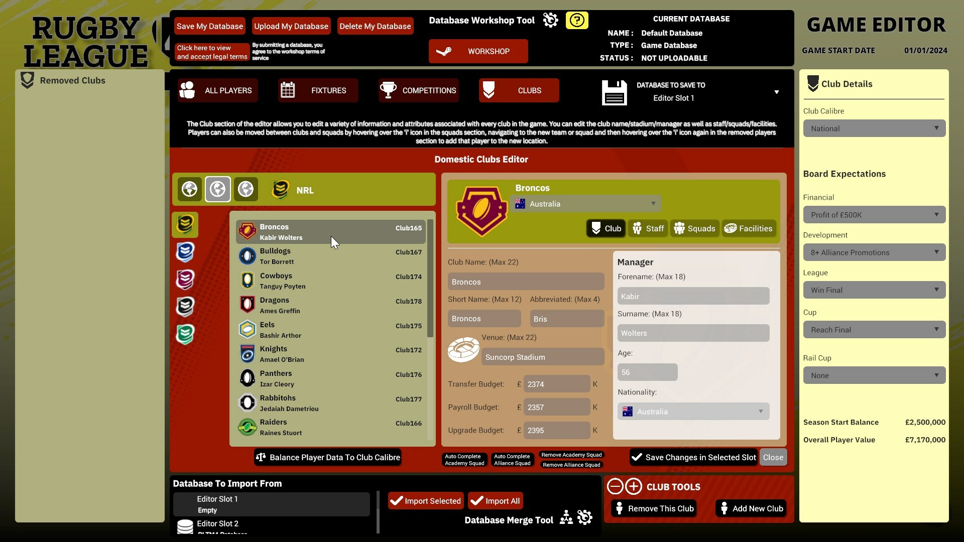 Rugby League Team Manager 4