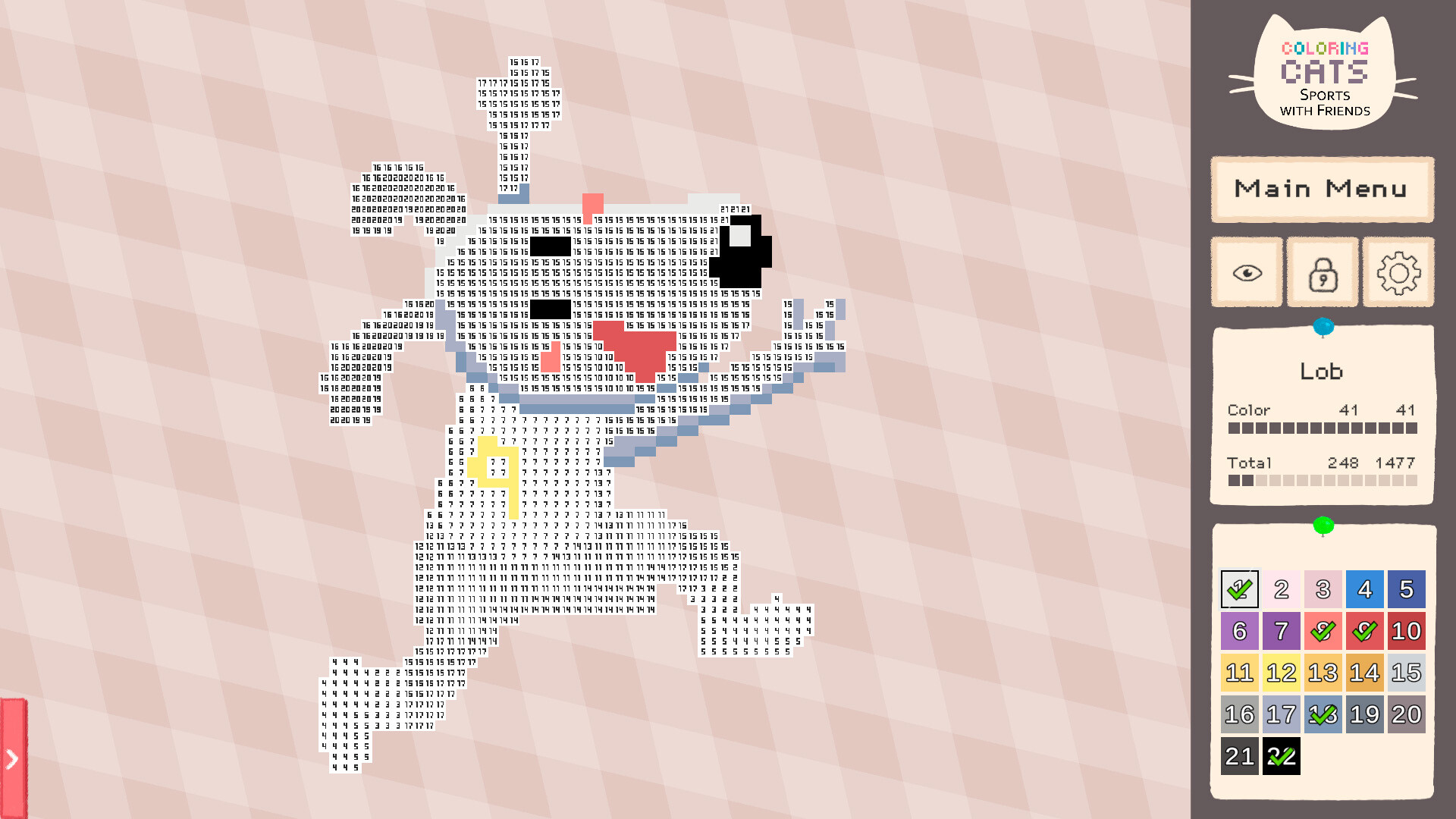 Coloring Cats: Sports With Friends