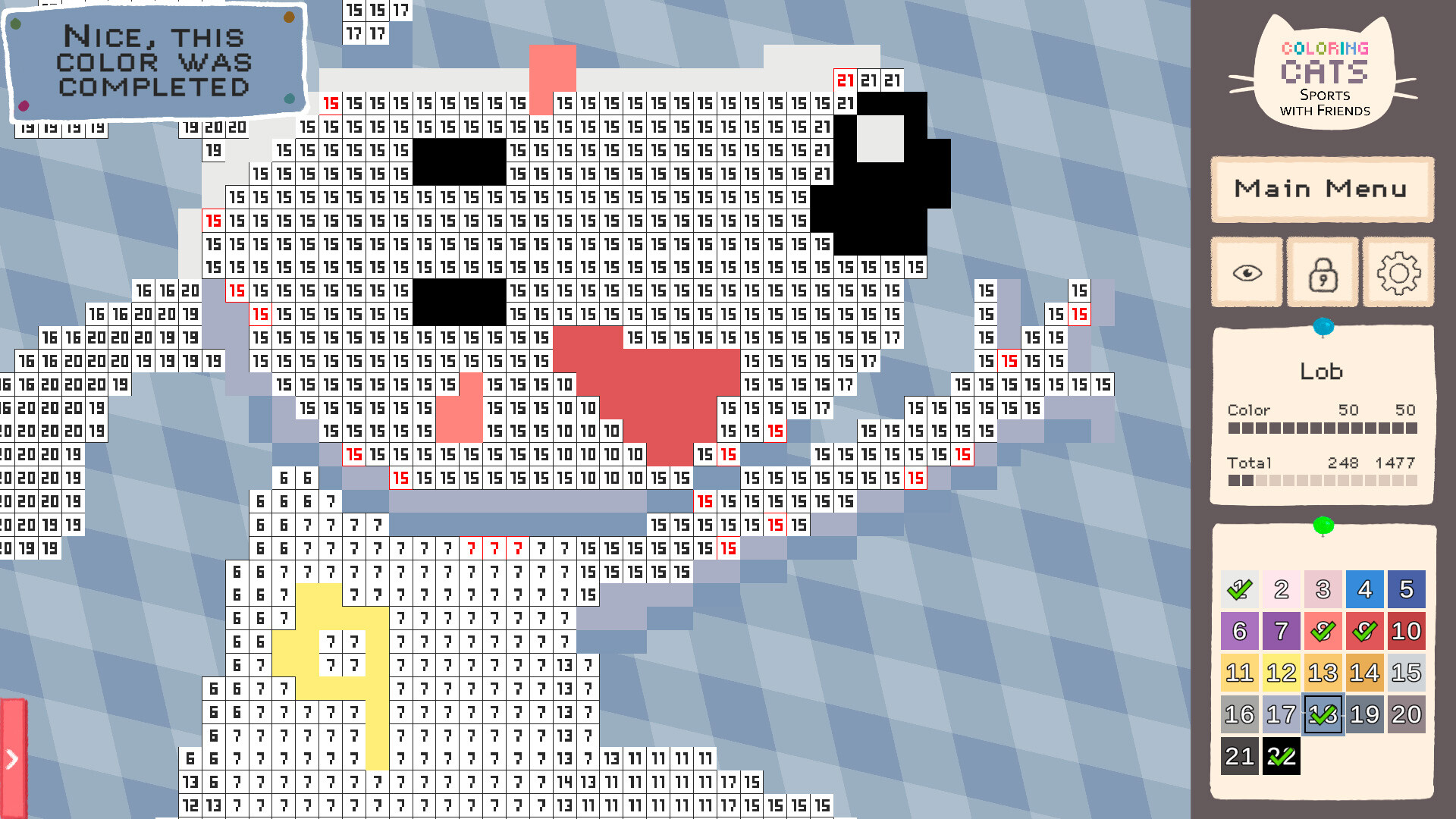 Coloring Cats: Sports With Friends