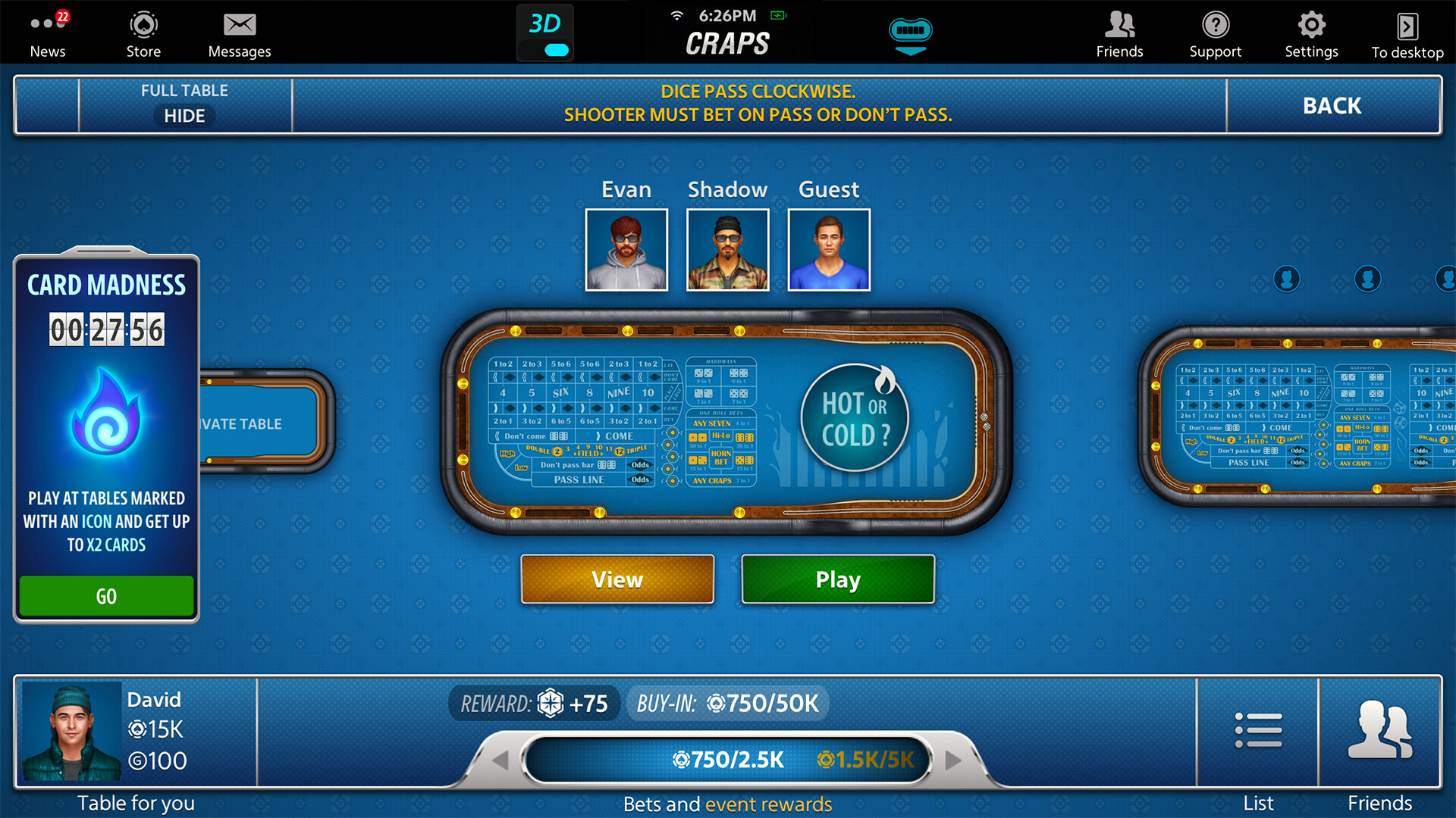 Vegas Craps by Pokerist