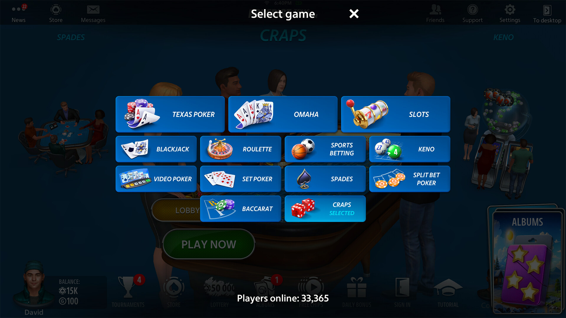 Vegas Craps by Pokerist