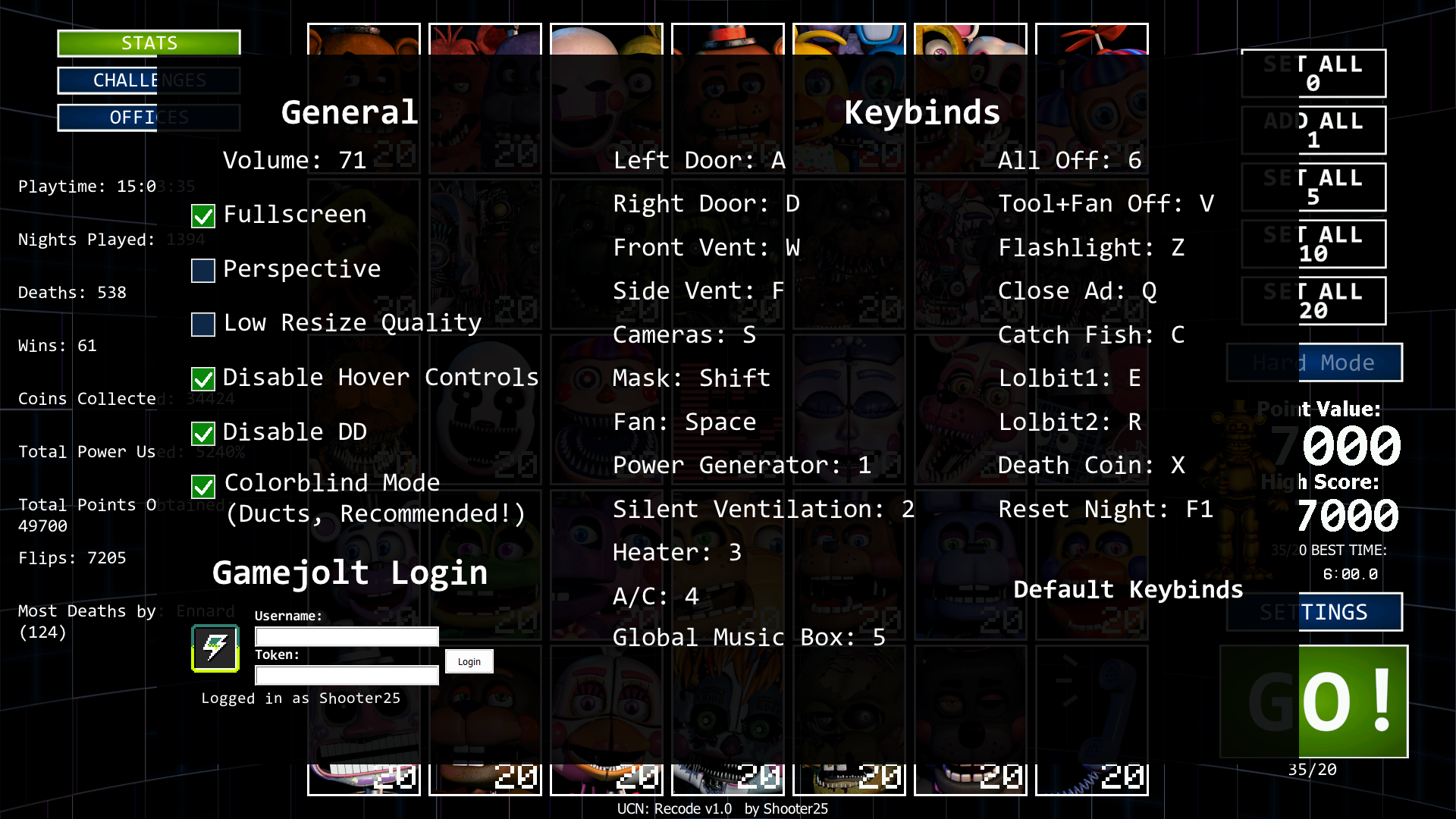 Ultimate Custom Night: Recode