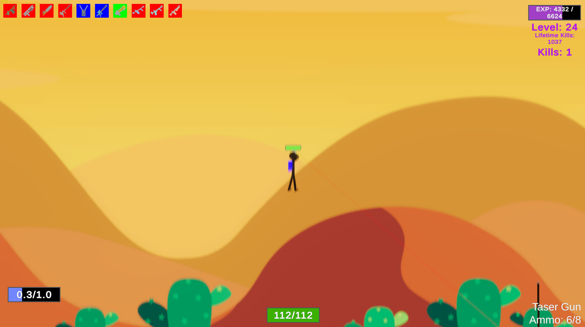 Stick Figure Combat: Jetpack Large