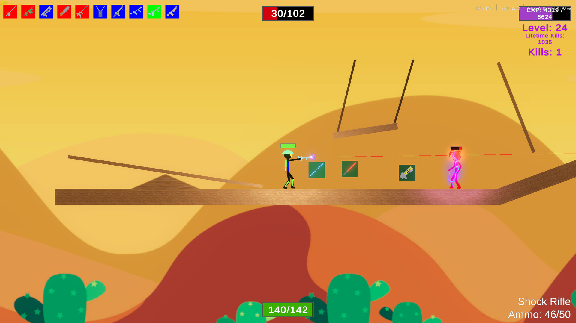 Stick Figure Combat: Elemental Rifle Pack