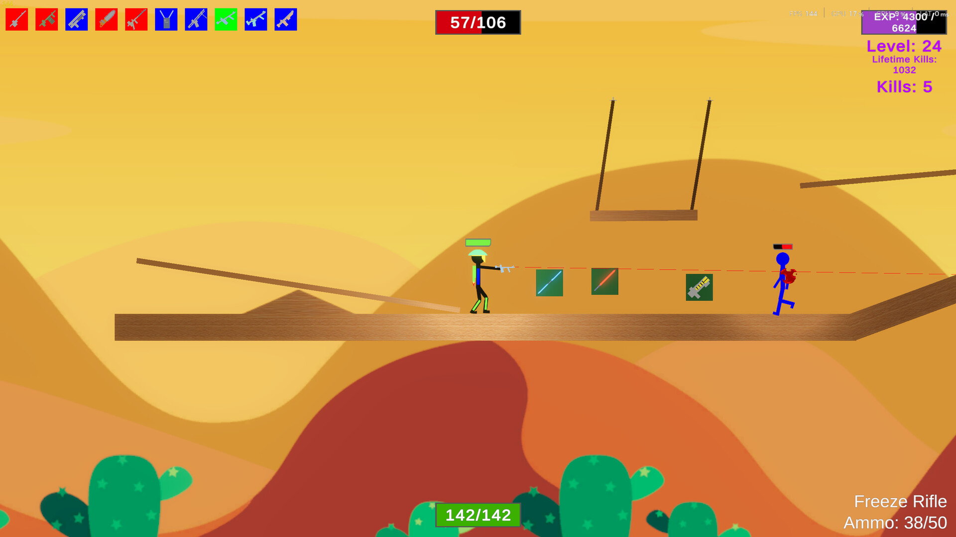 Stick Figure Combat: Elemental Rifle Pack