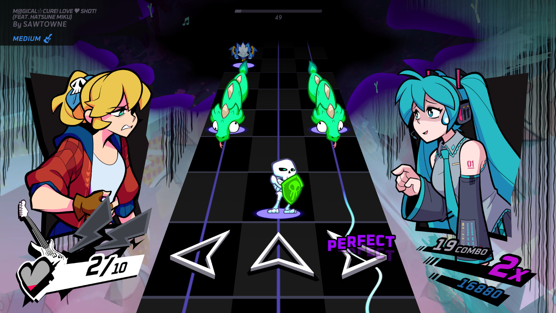 Rift of the NecroDancer: Hatsune Miku – “M@gical Cure! Love Shot!”