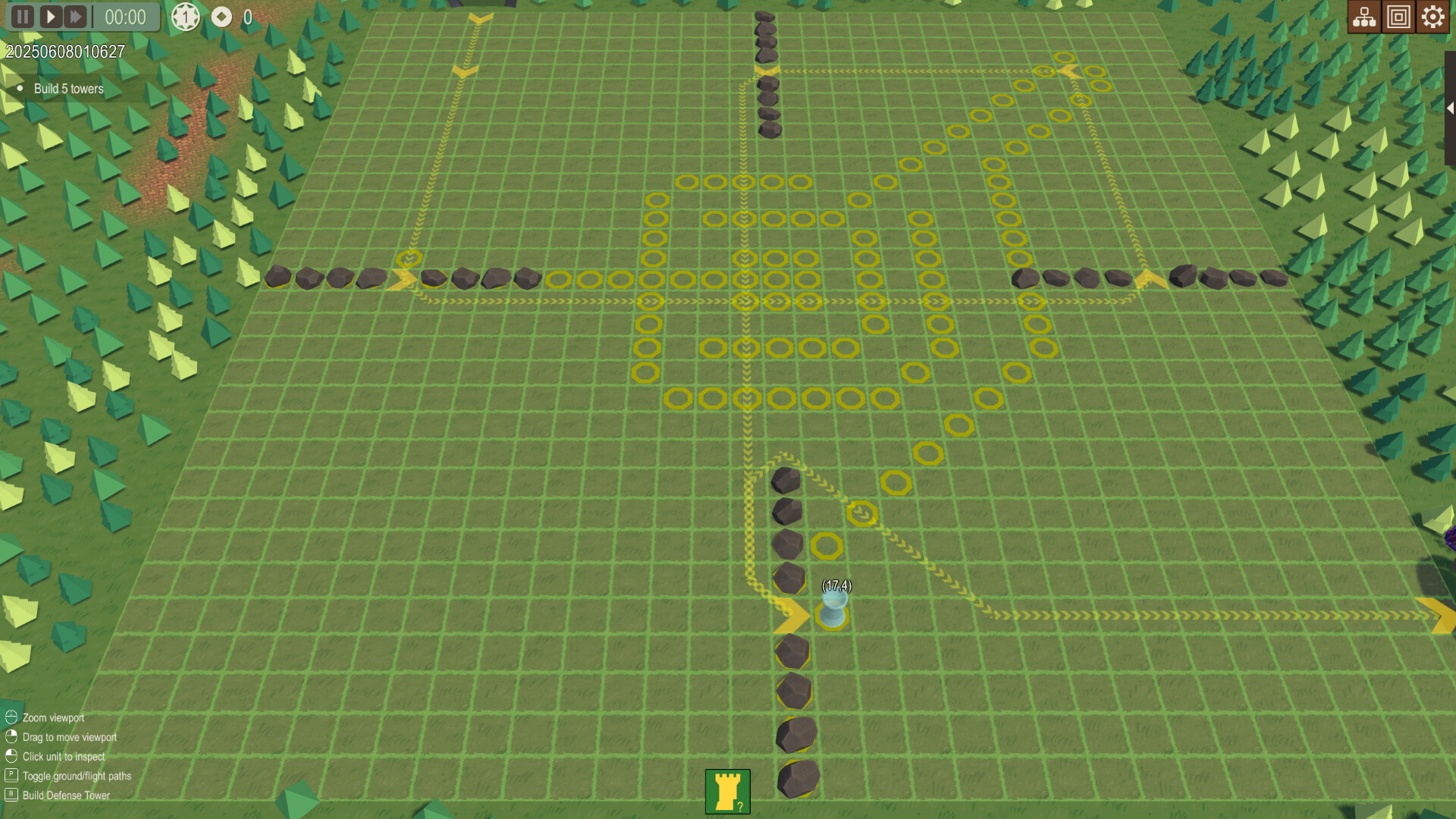 Pathless Maze TD