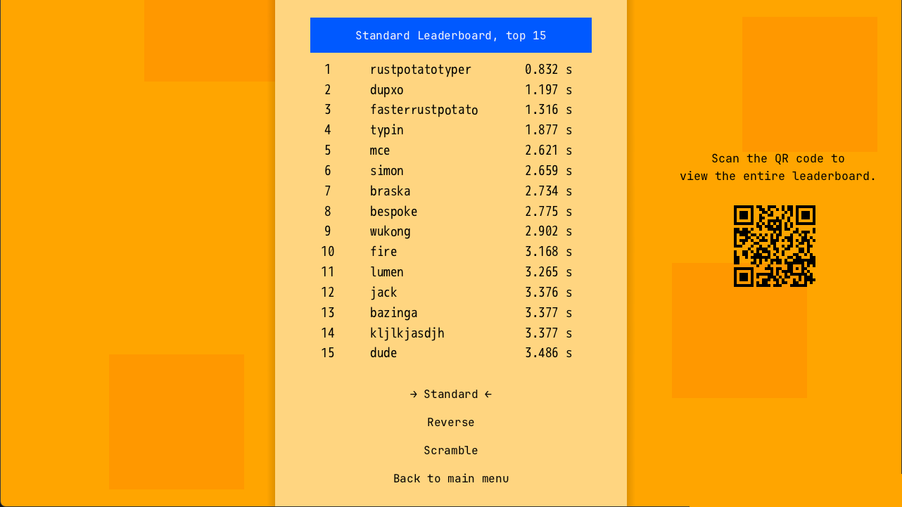 A Game About Typing The Alphabet