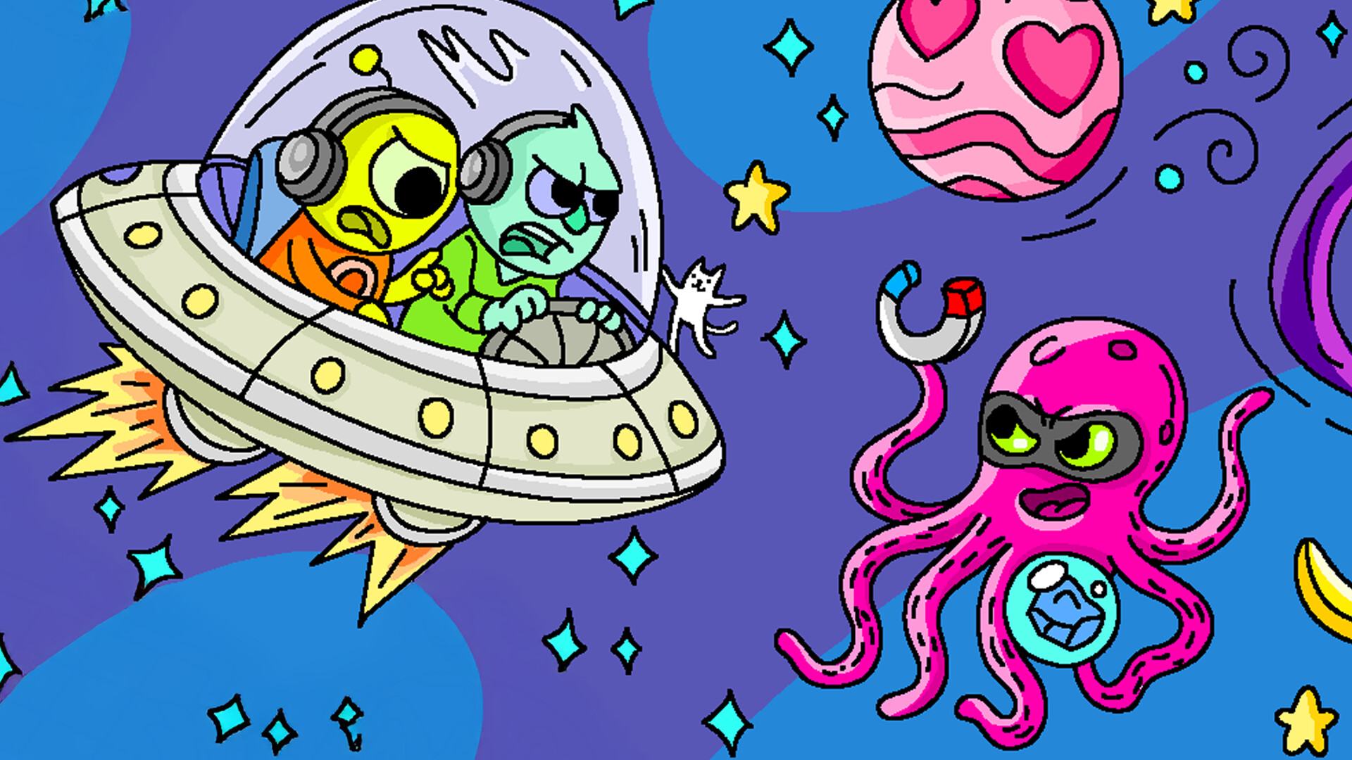 100 Cats Lost in Space Find &amp; Color