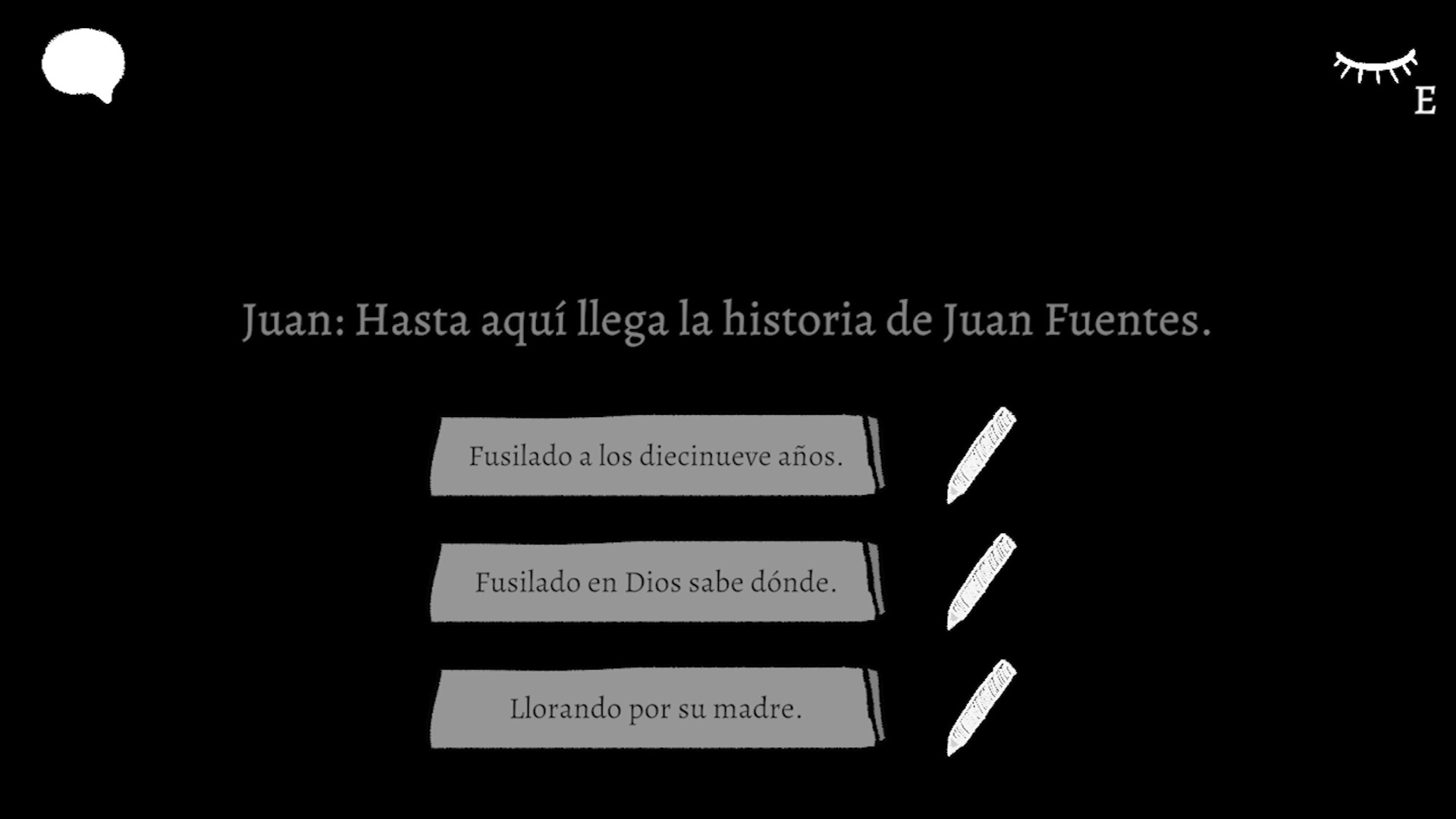 Tus últimas palabras