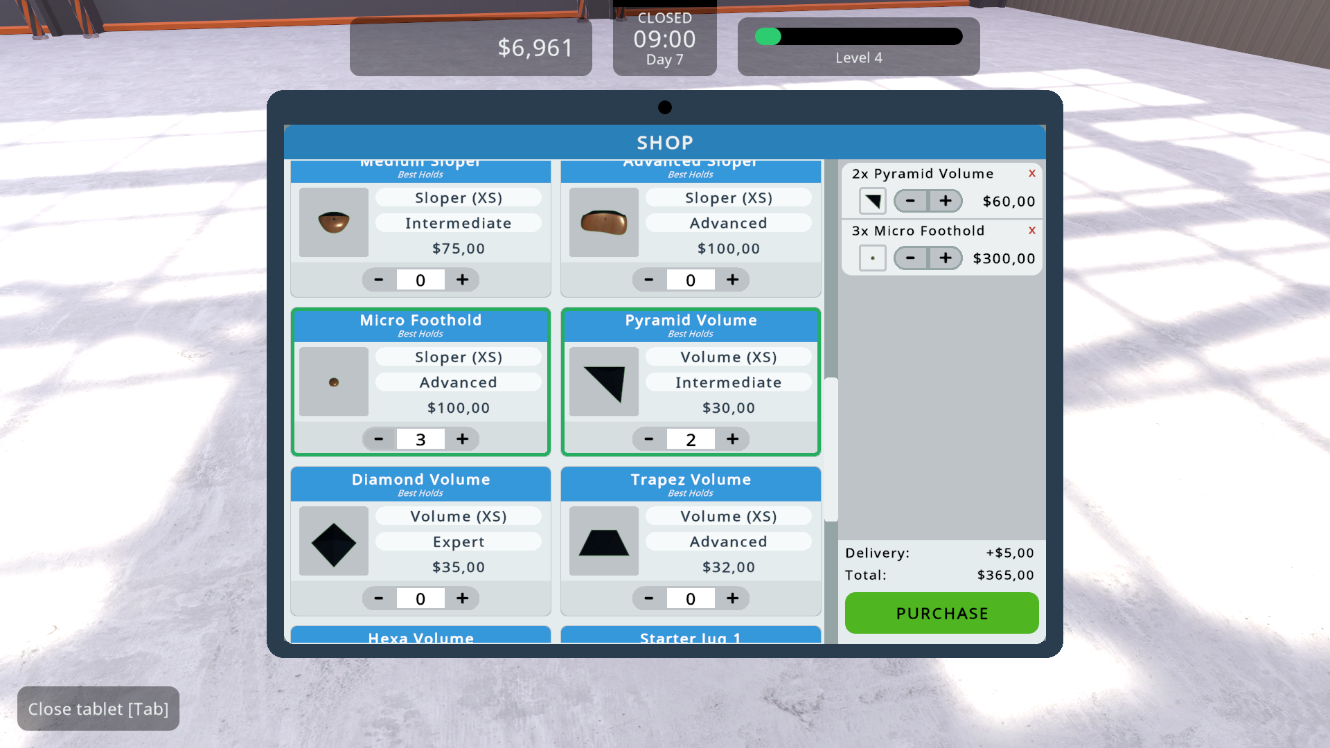 Climbing Gym Simulator