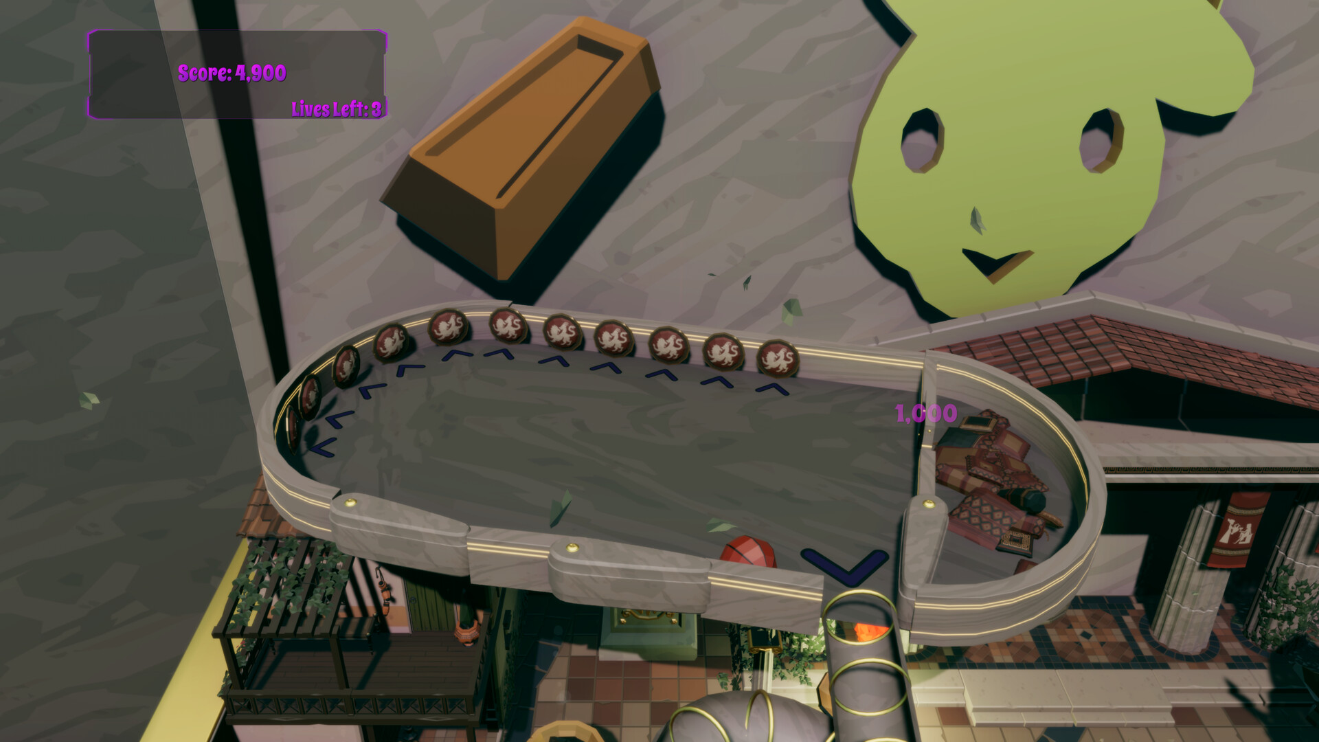 Roxy Raccoon’s Pinball Panic: Roman Renaissance