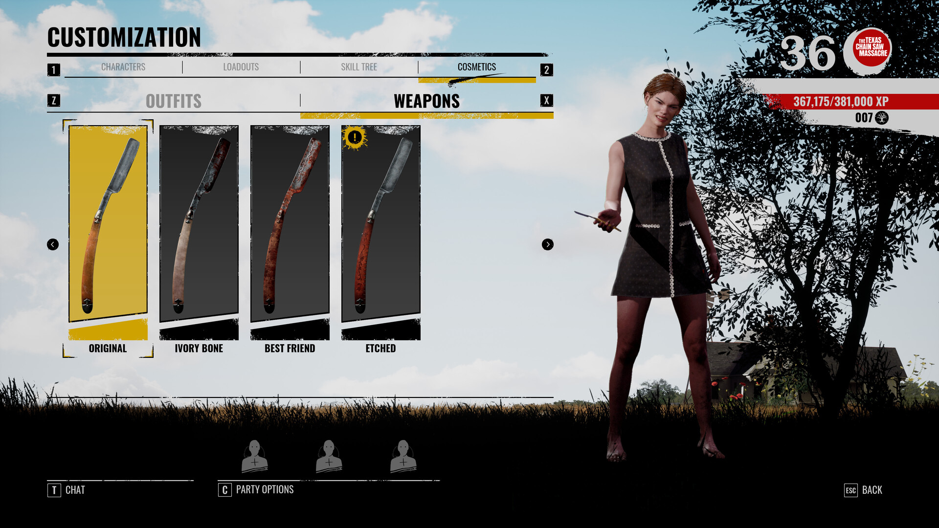 The Texas Chain Saw Massacre: Weapon Skin Variants