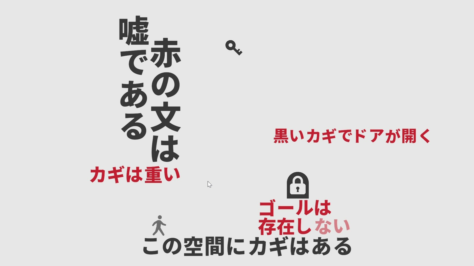 No Door Can Not be Opened with a Non-black Key