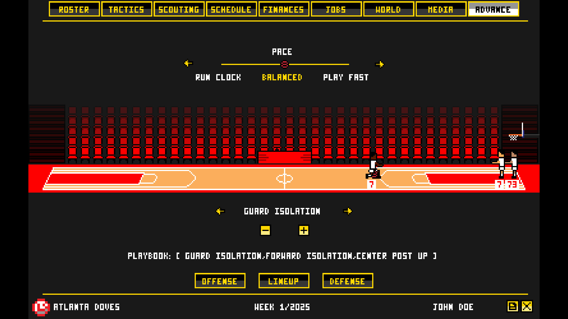 Retro Basketball Manager