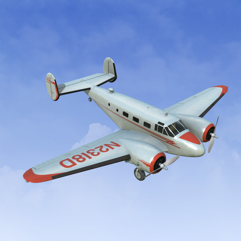 RealFlight Evolution: E-flite Beechcraft D18 1.5m