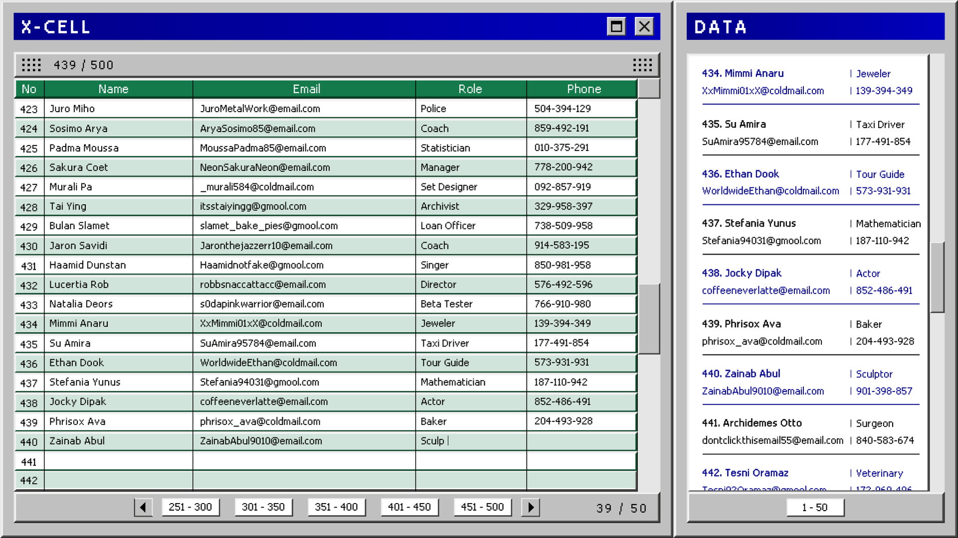 Spreadsheets and Nothing More