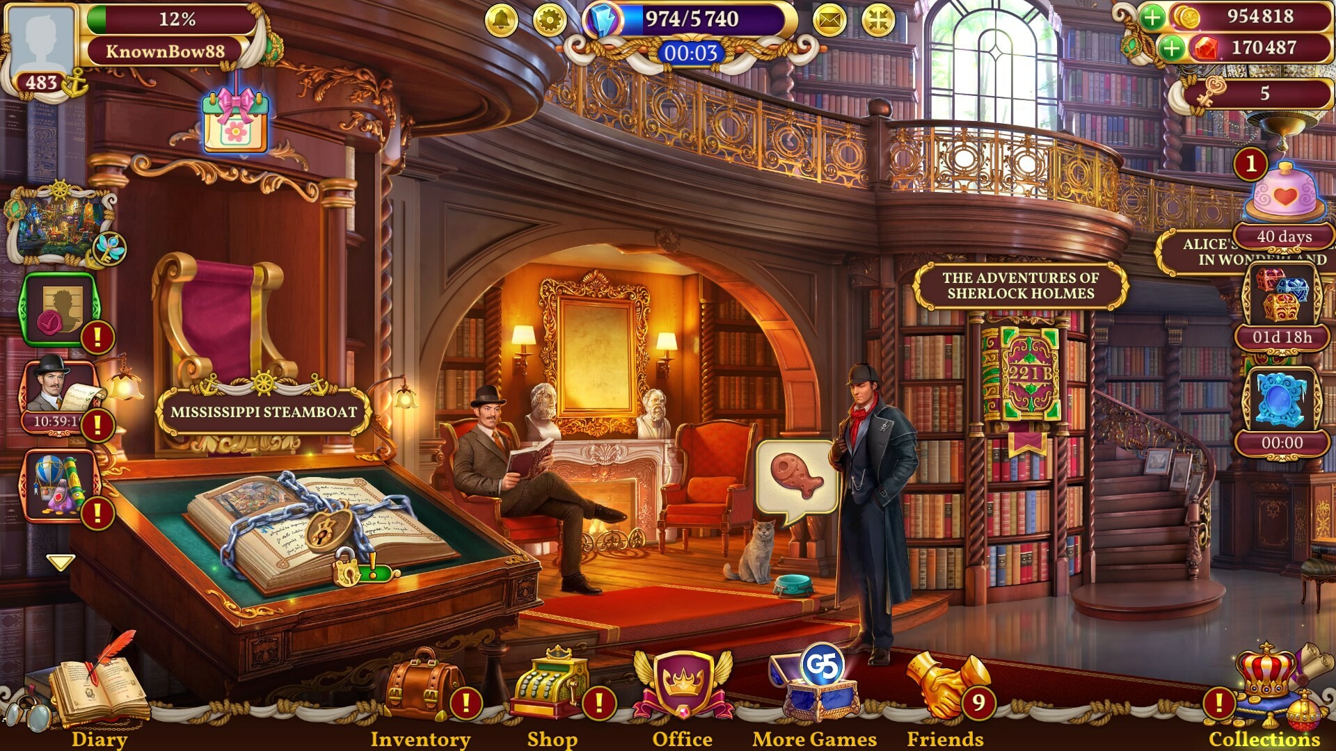 Sherlock: Hidden Object &amp; Match-3 Mystery