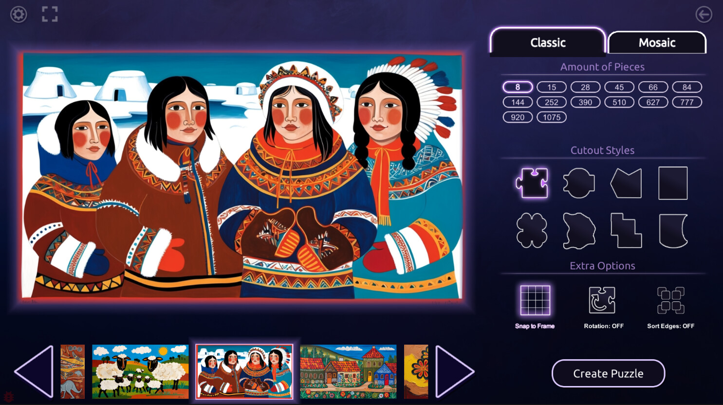 Master of Pieces Jigsaw Puzzle: Folk-Art