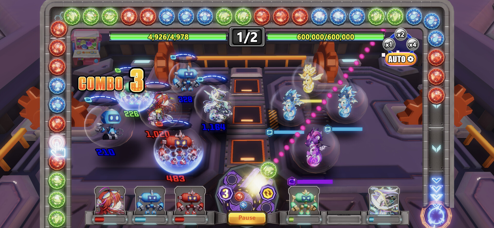 Mining Heroes: Puzzle RPG