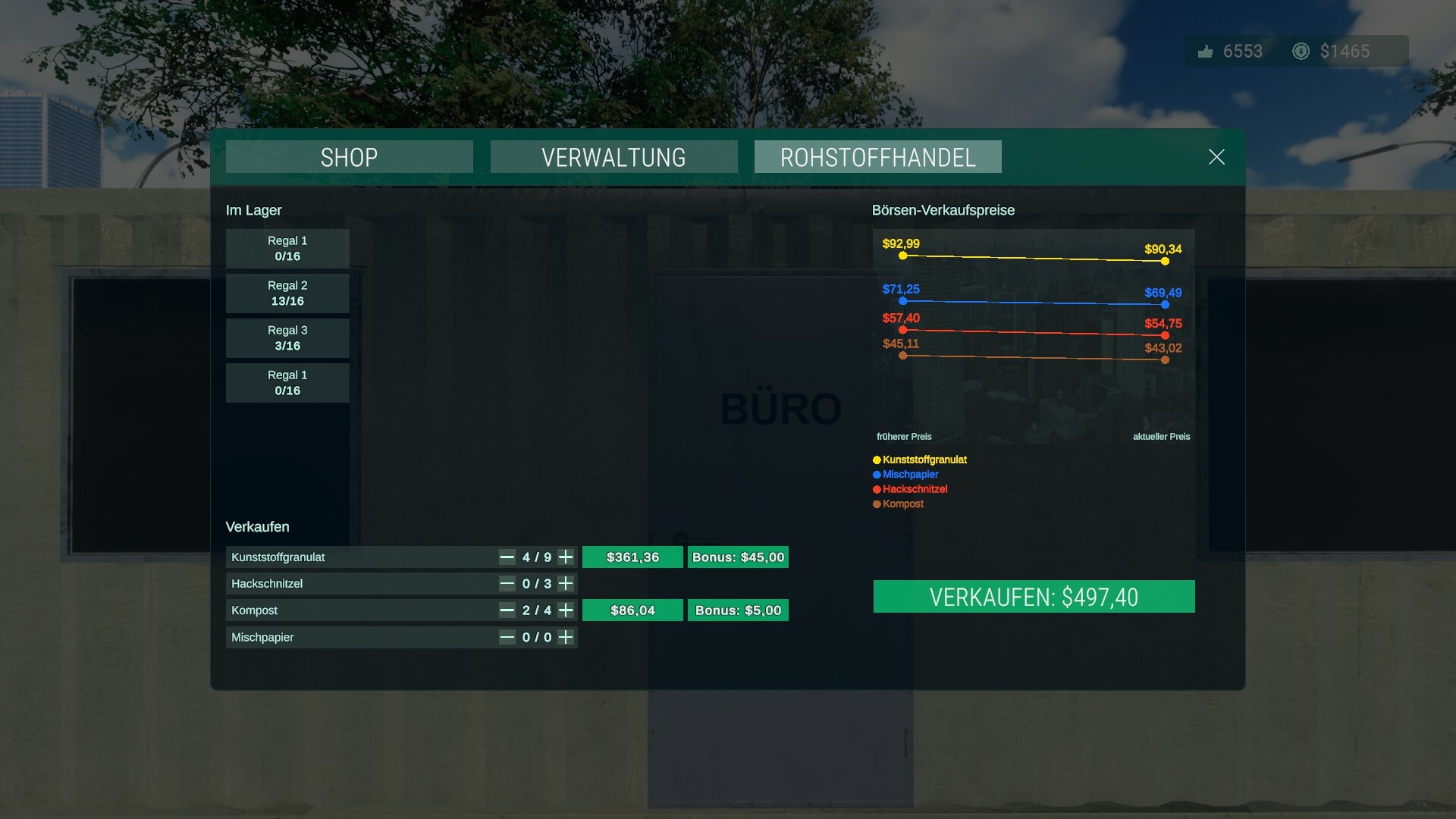 My Recycling Center: Resources Trading Expansion