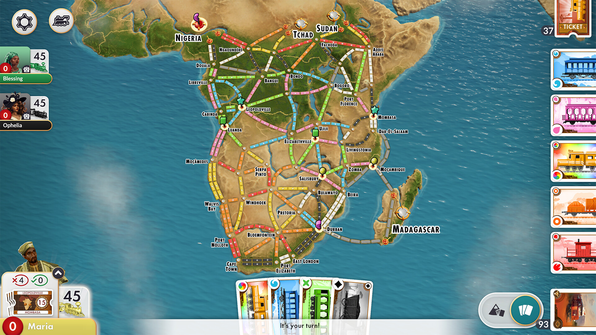Ticket to Ride: Heart of Africa Expansion