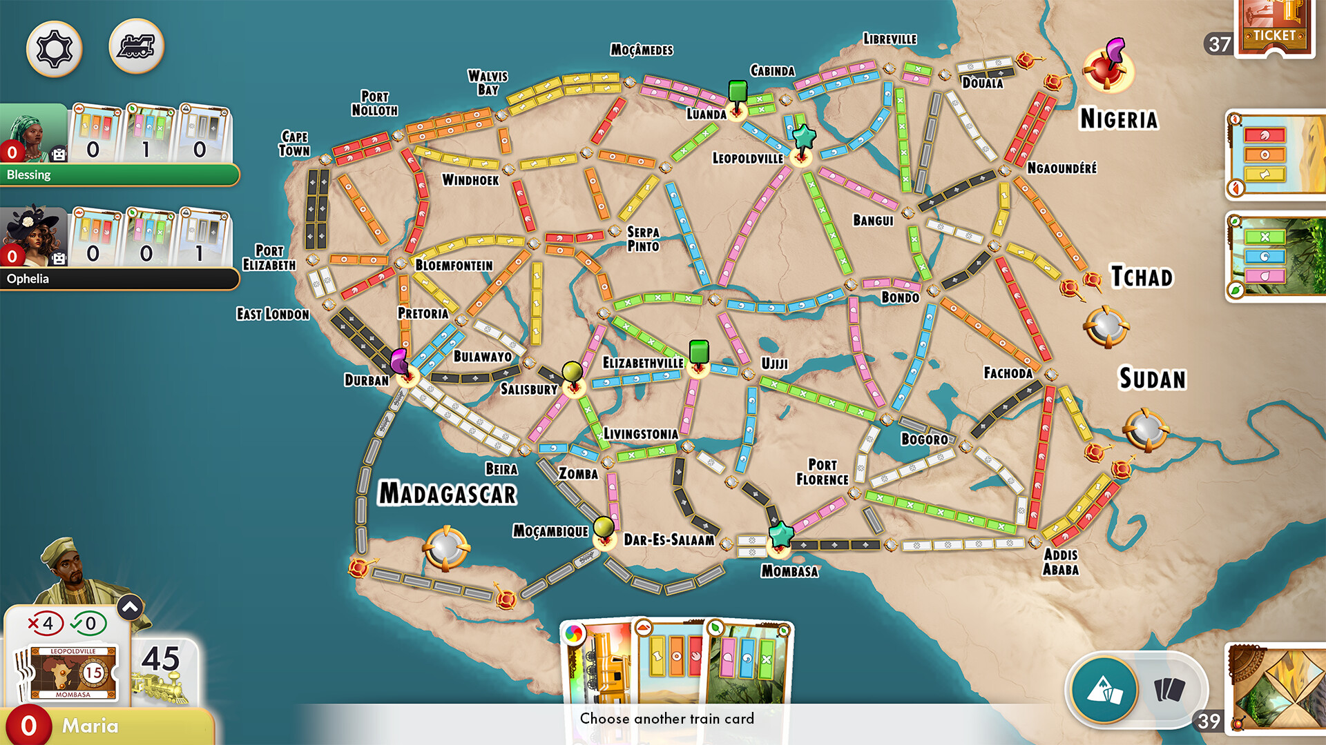 Ticket to Ride: Heart of Africa Expansion