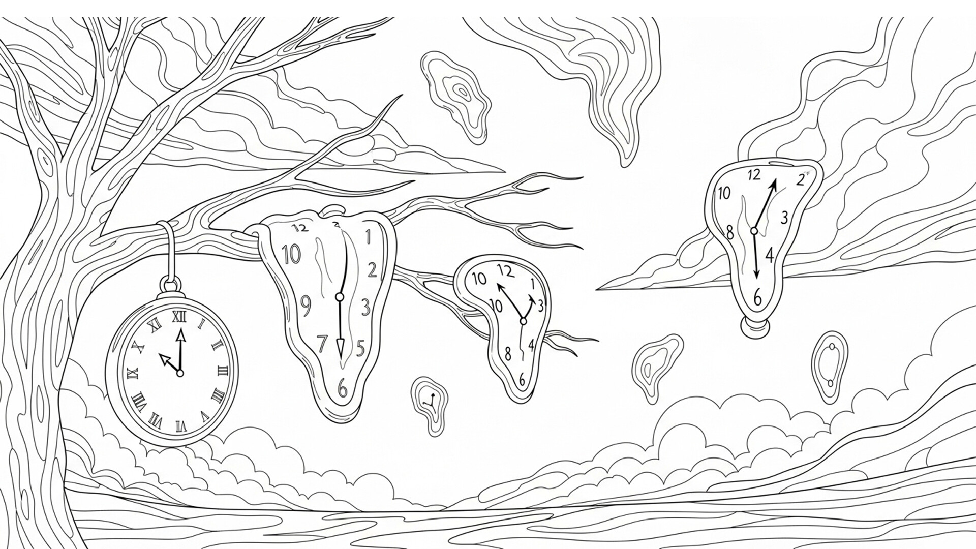 100 Cats Lost in Surreal Dreamscape