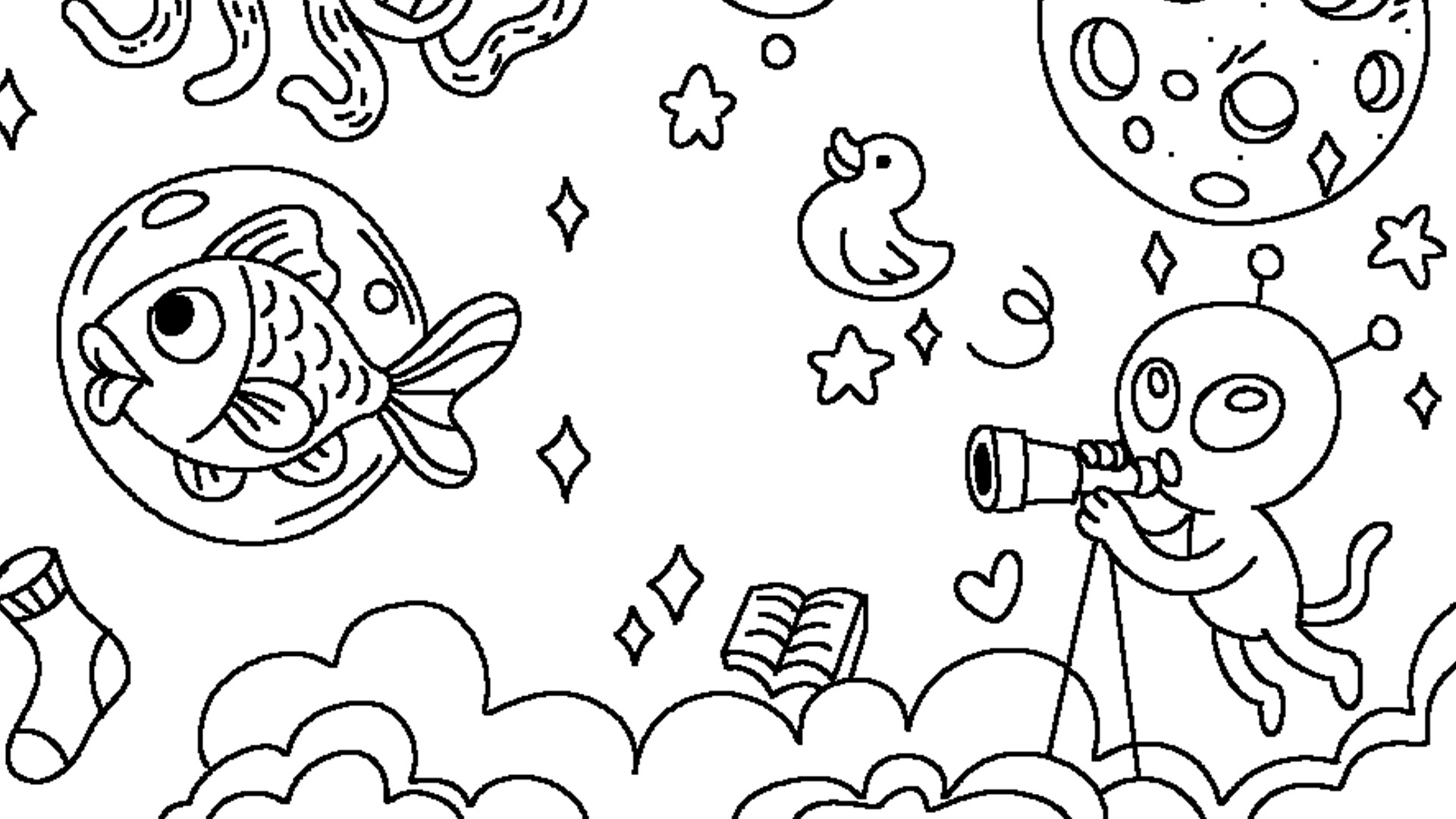 100 Cats Lost in the Future Find &amp; Color