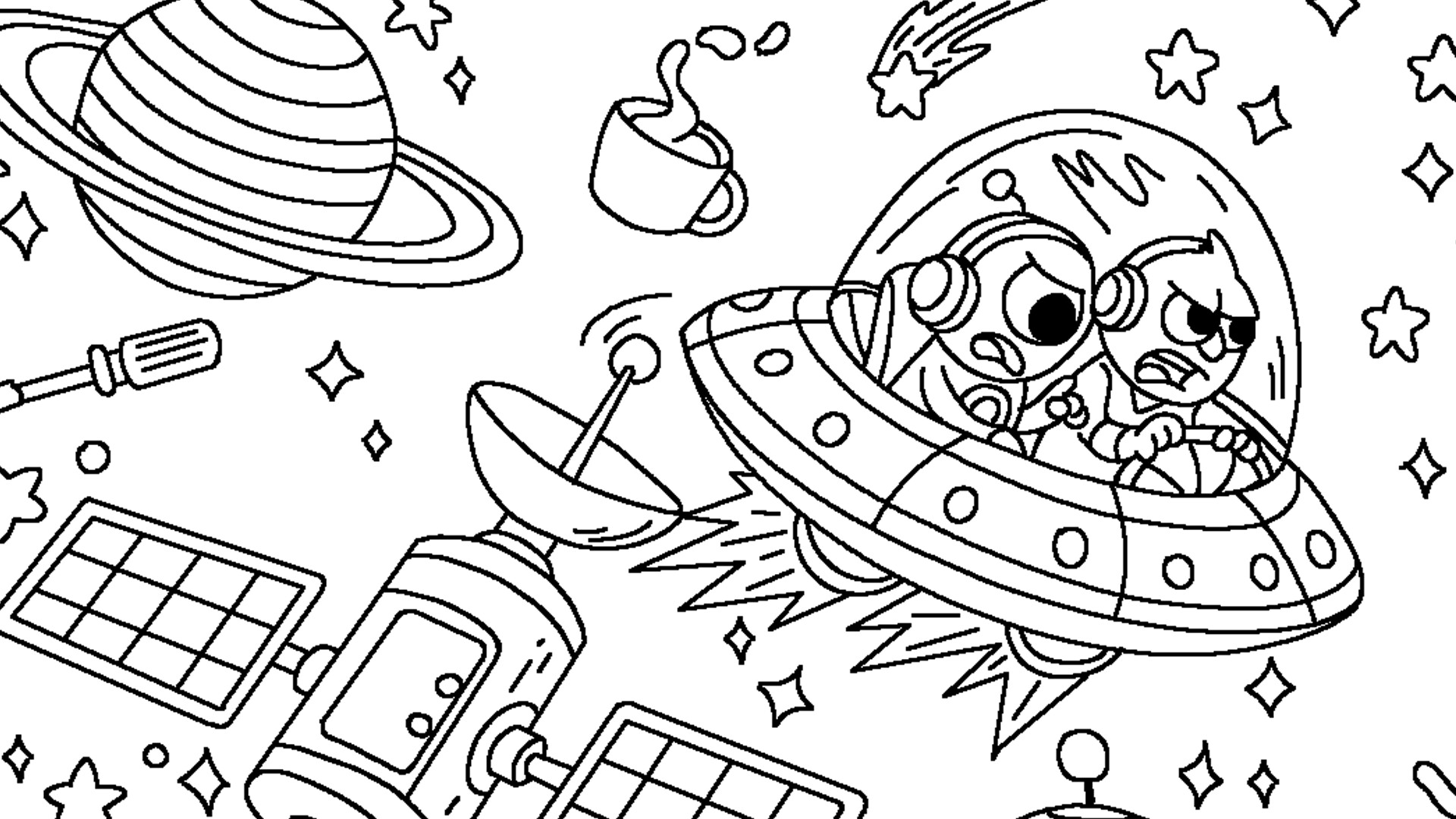 100 Cats Lost in the Future Find &amp; Color