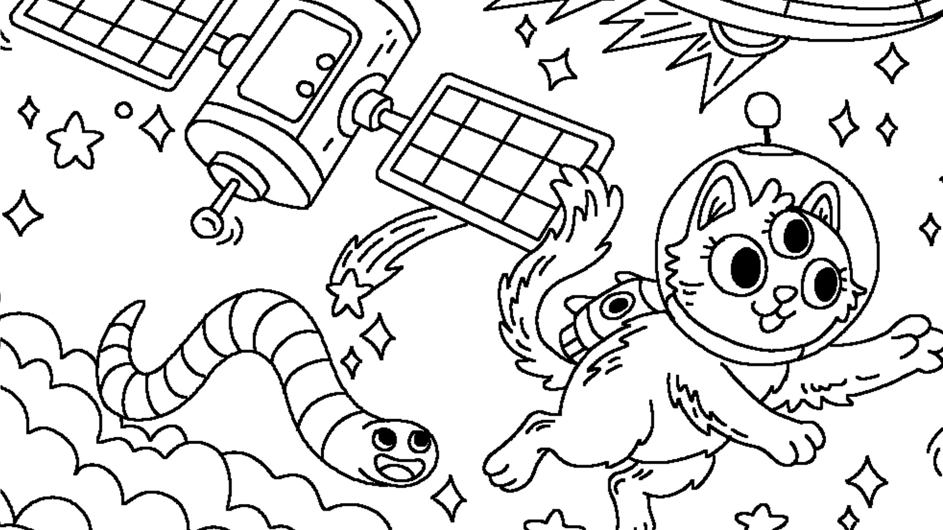 100 Cats Lost in the Future Find &amp; Color