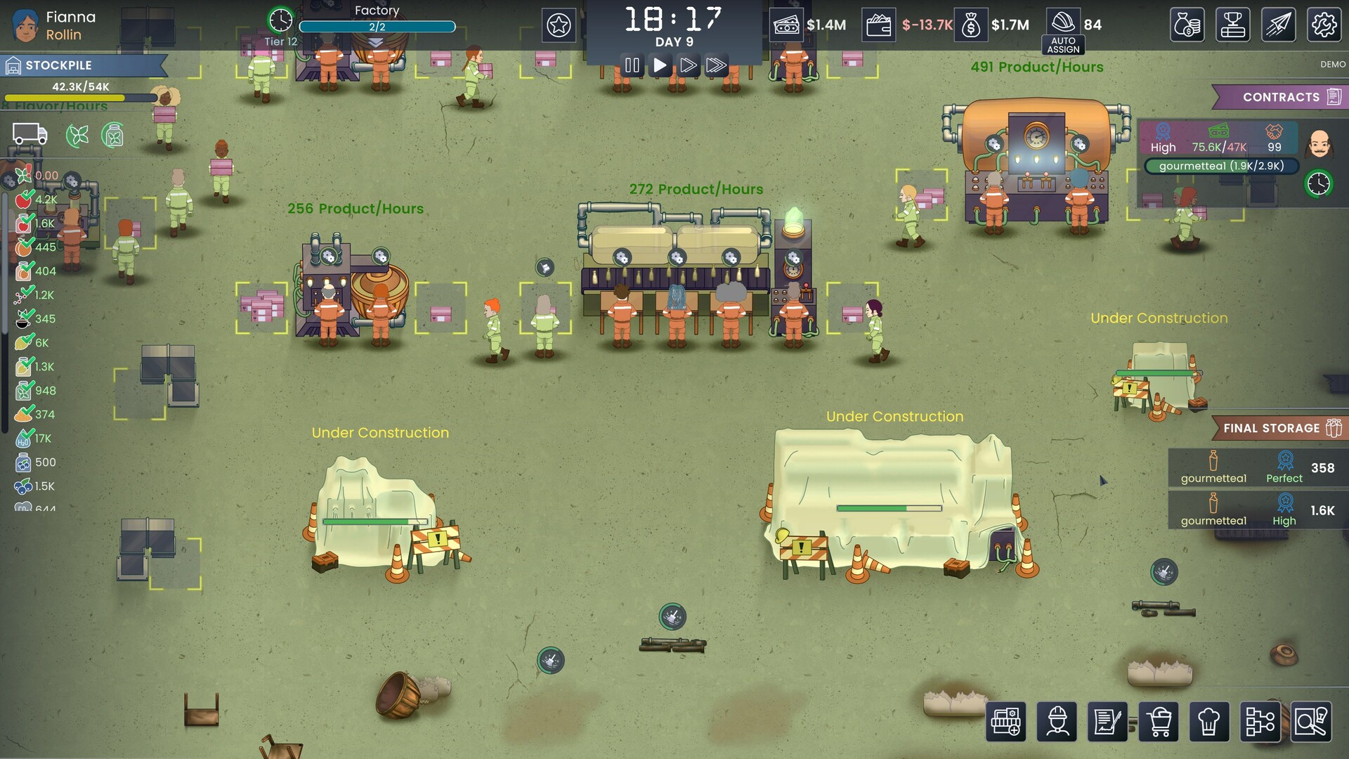 Fizz Flow: Factory Management